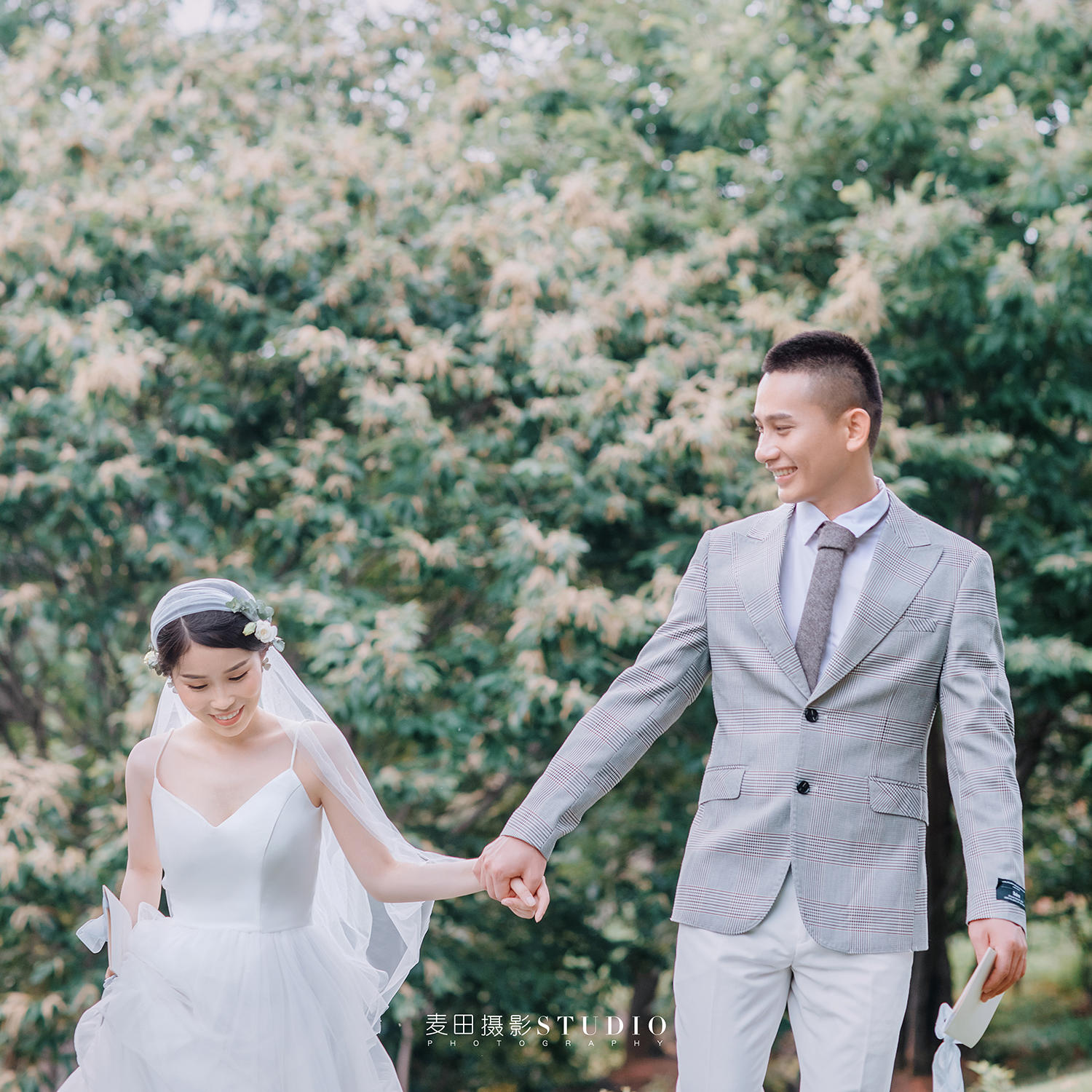 园林小清新婚纱照 情感风系列