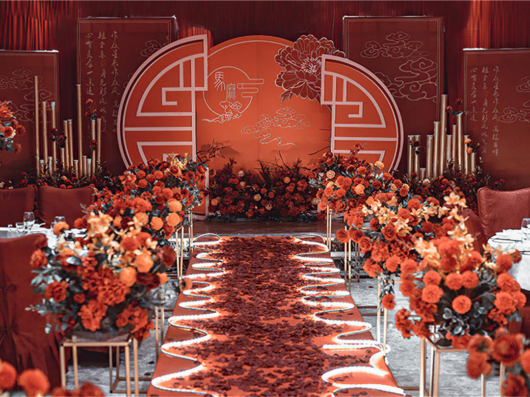 红色新中式主题婚礼《韵》