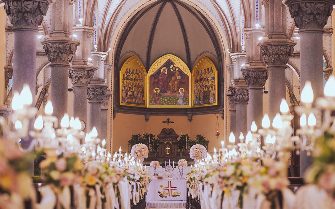 【迦南之约】教堂婚礼——白粉水晶系