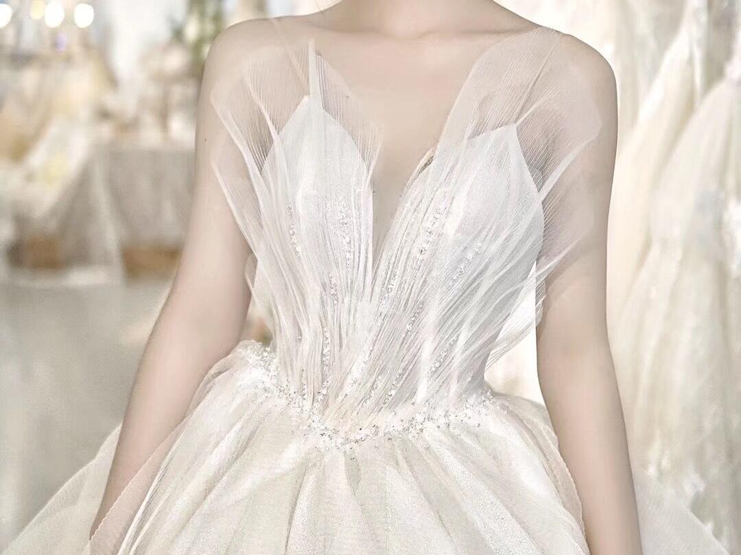 【DORIS】美国品牌婚纱+进口马来褂8件套