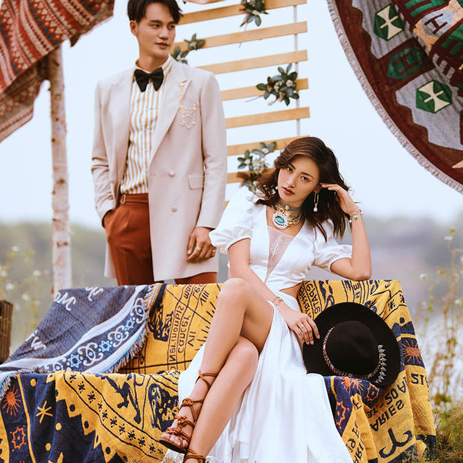 【左岸札记】小清新INS纪实户外韩式女王婚纱照