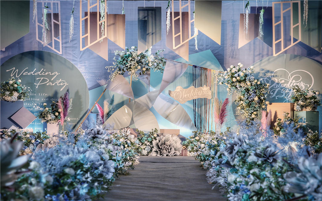 【诺言婚礼】静谧蓝婚礼送首席四大