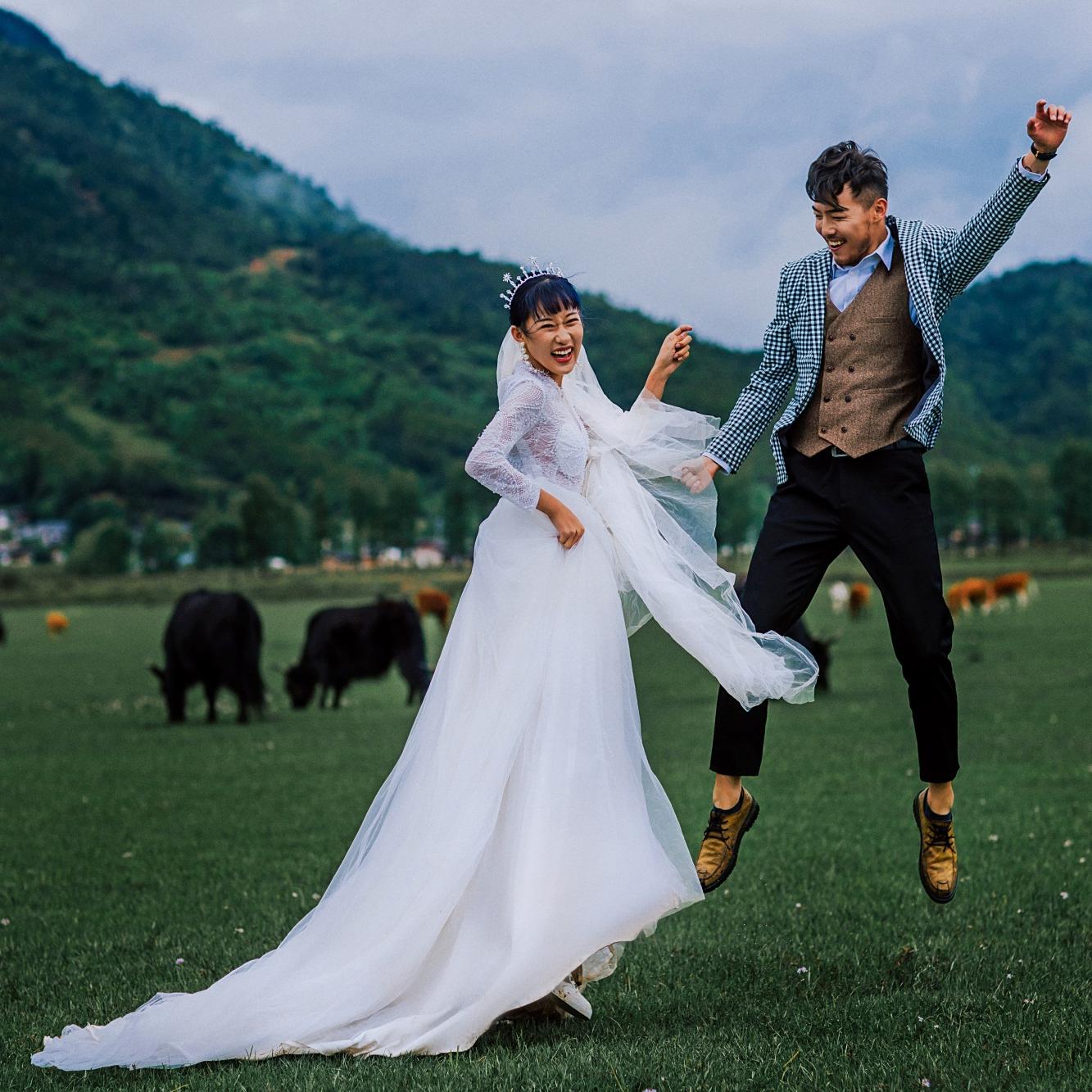 三亚丽江大理旅拍婚纱照8999小情歌中原梦想城