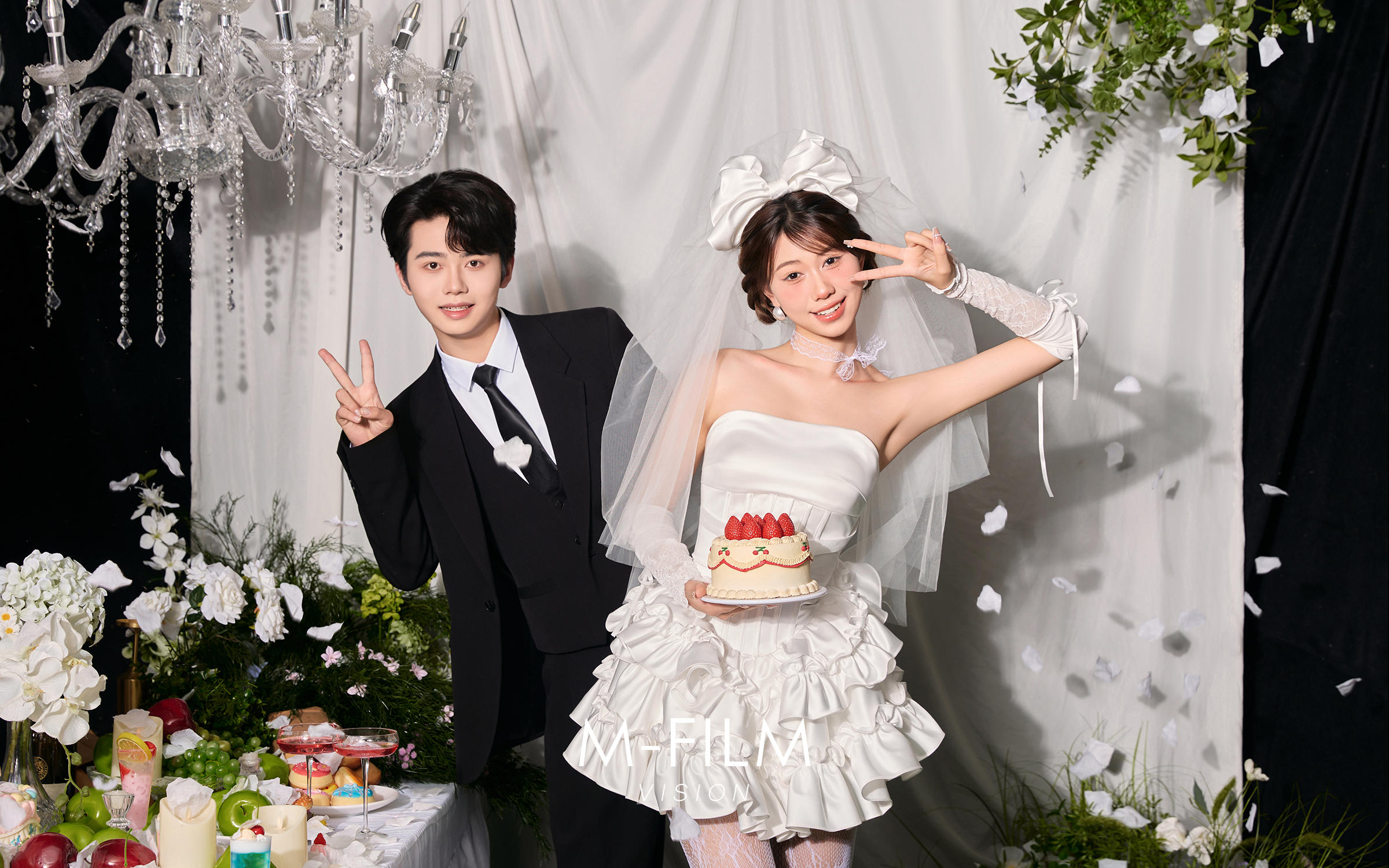 韓式花園派對(duì)婚照