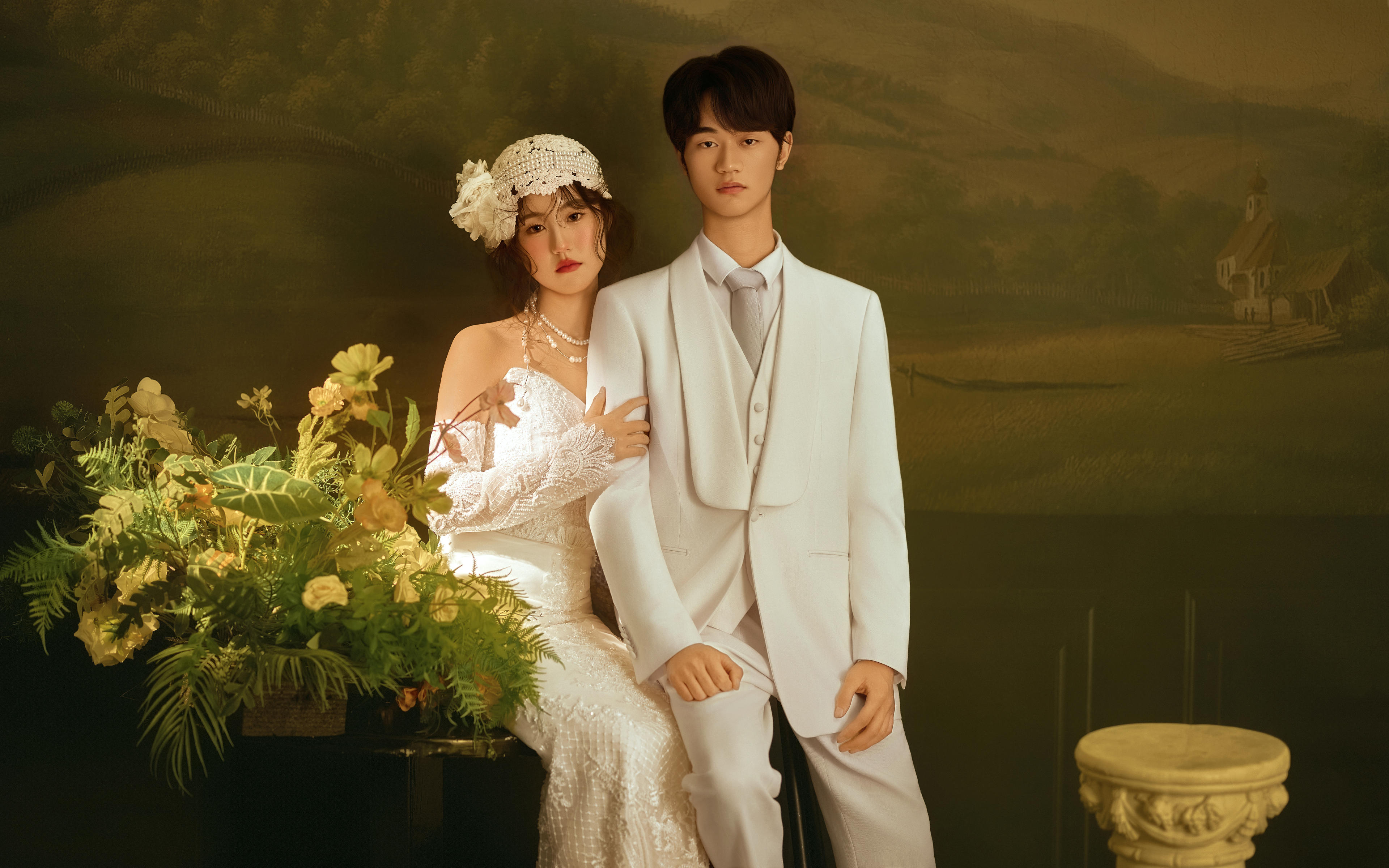 巴中婚纱照|🖤法式油画复古婚纱照