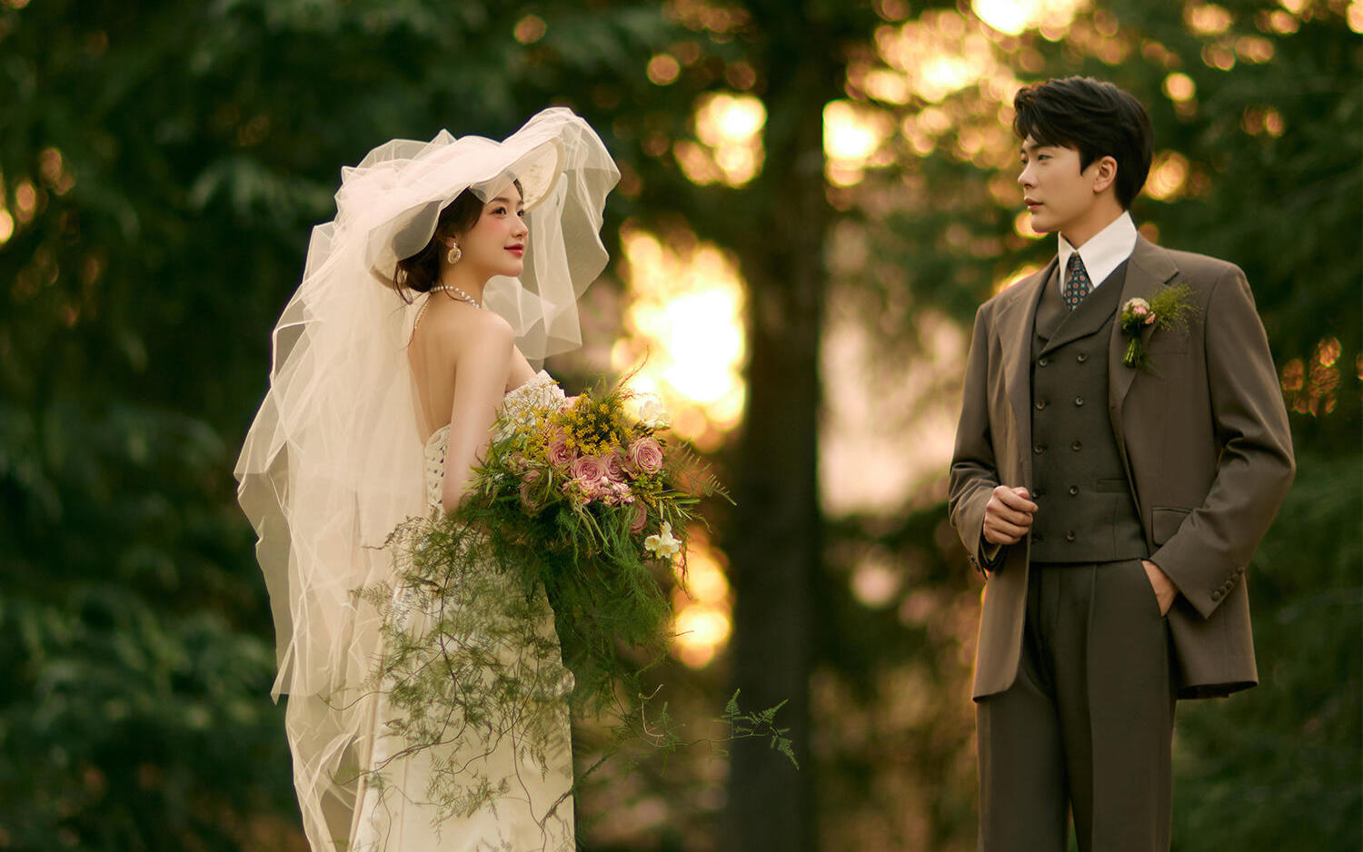 优雅法式与清新森系结合