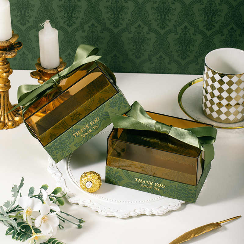 轻奢亚克力盒绿色14*9*8.5cm