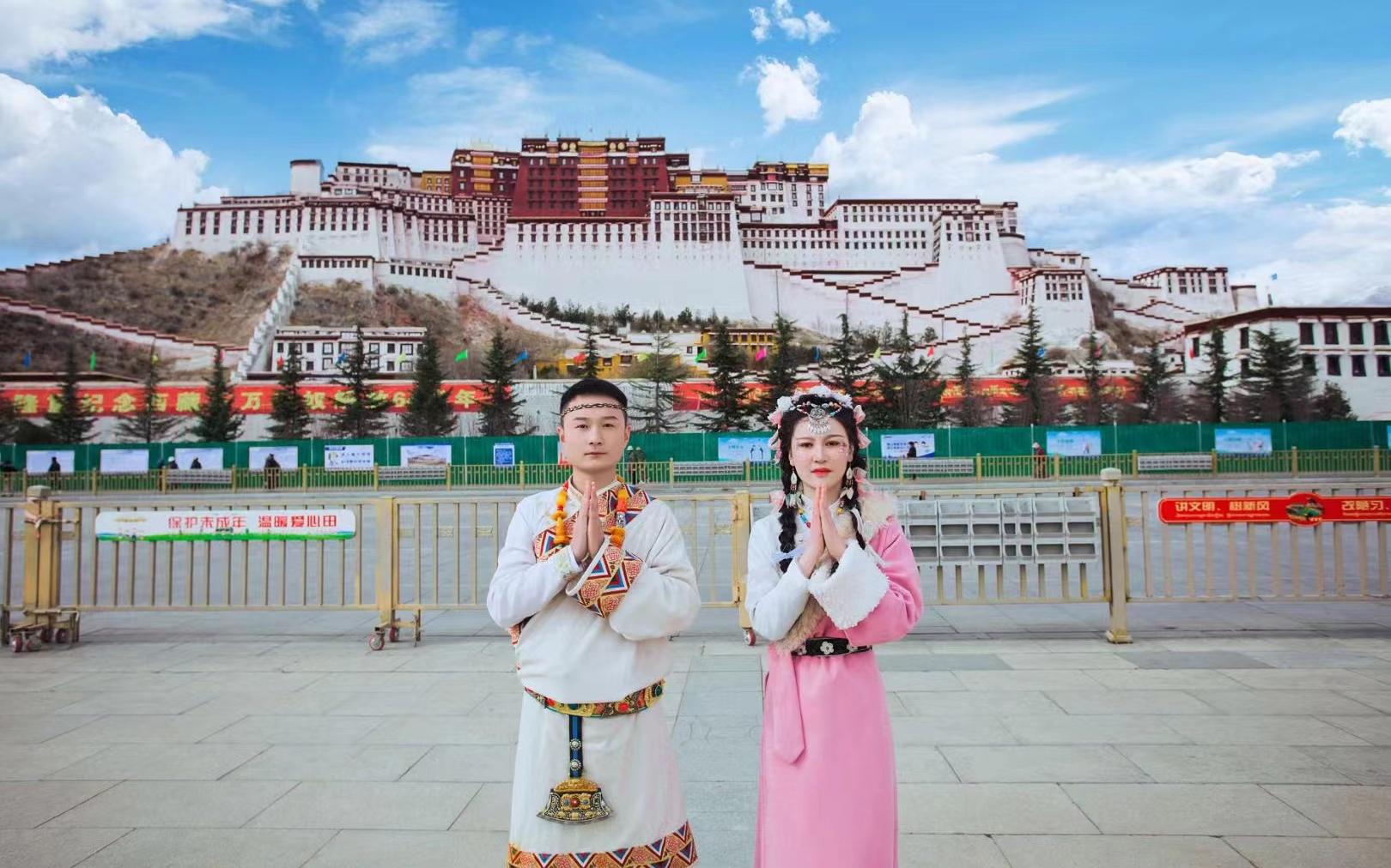 西藏拉萨婚纱照客片欣赏