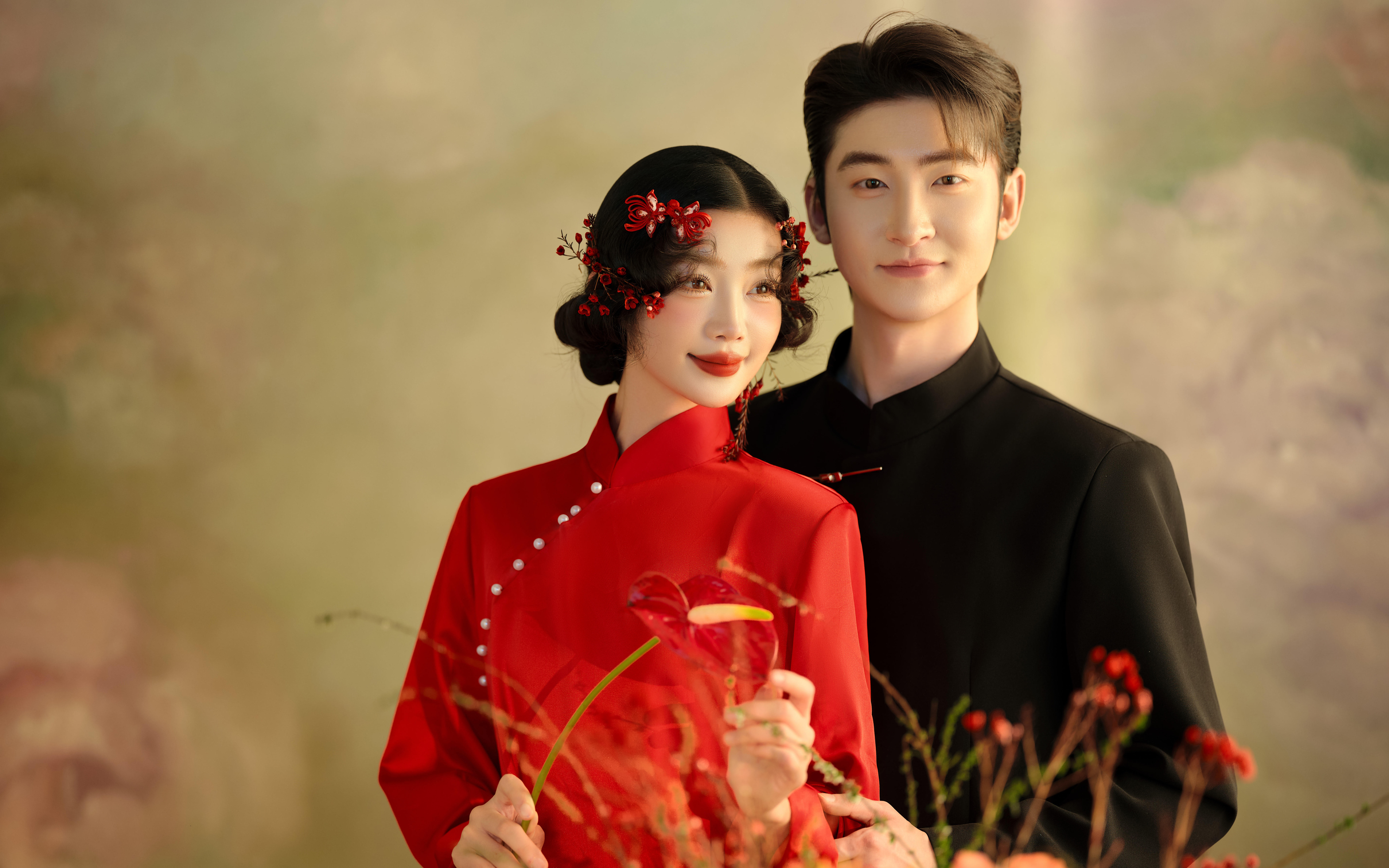 【薇薇新娘】出片率很高的复古油画婚纱照风格