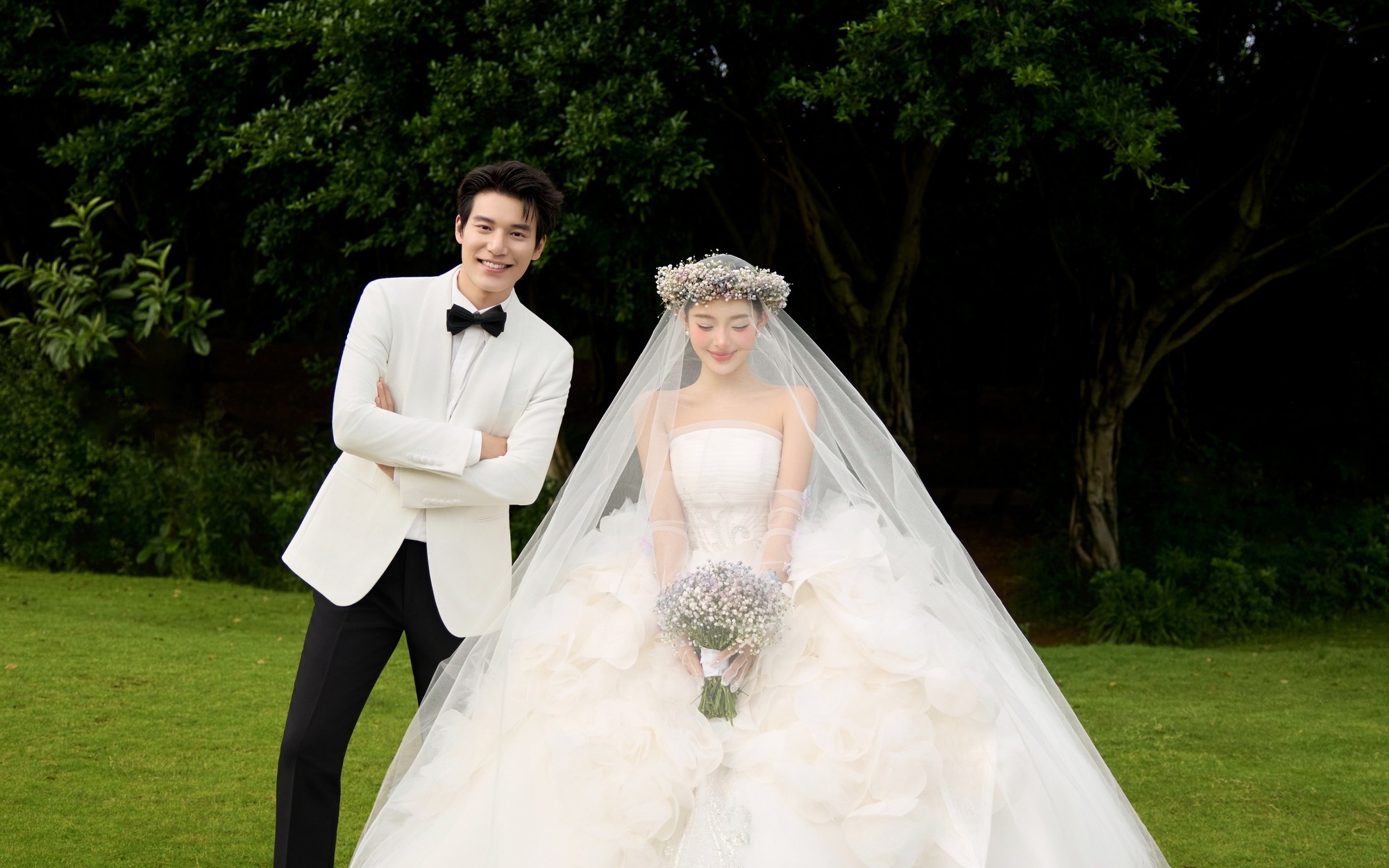 <森屿来信>高尔夫草坪森系婚纱照