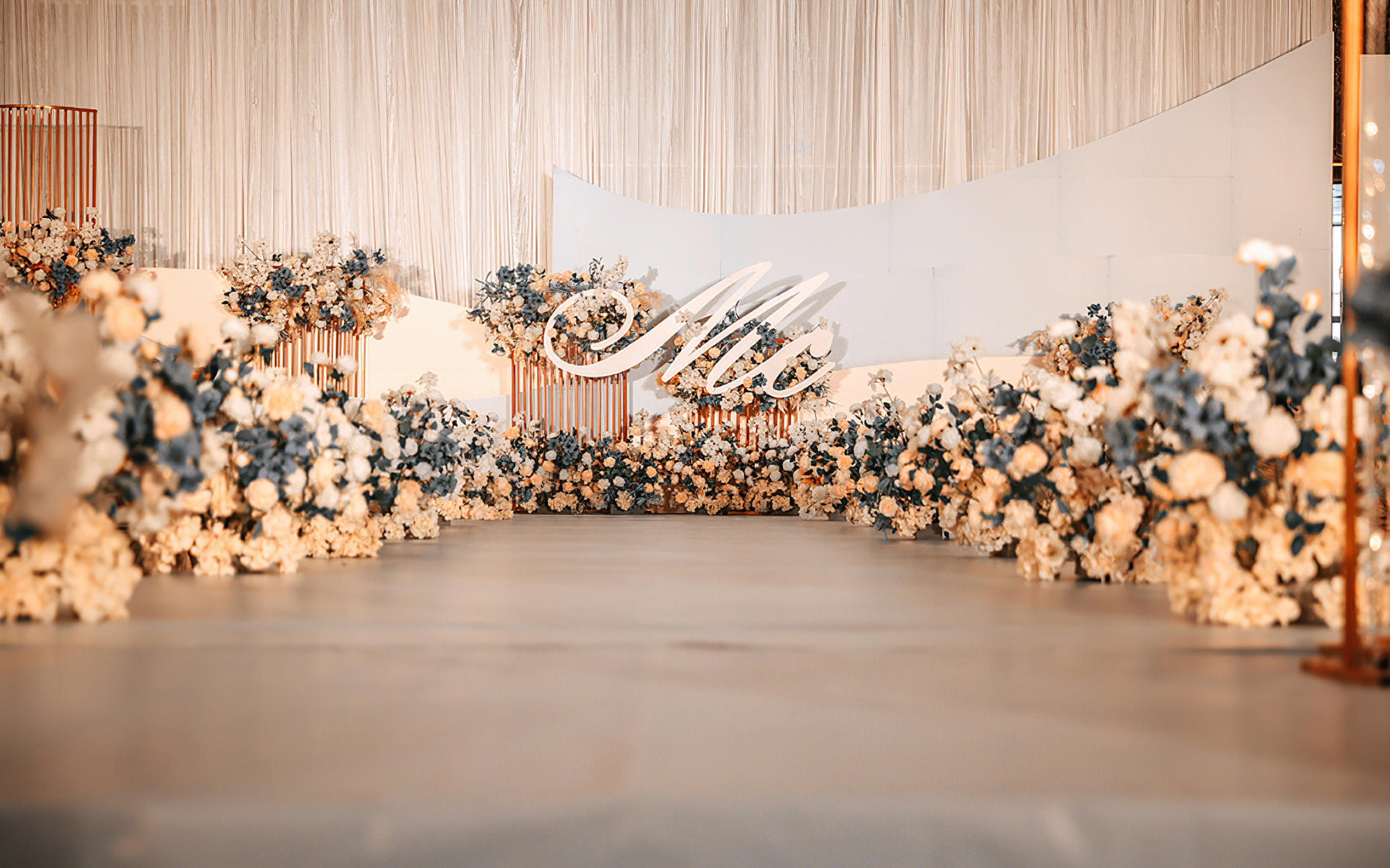 香檳色布幔婚禮