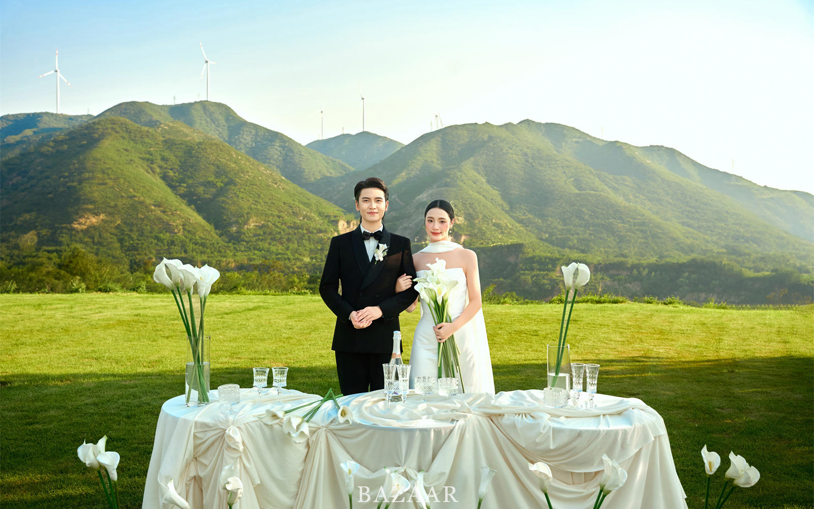 把草坪婚禮搬進(jìn)婚紗照里??清新浪漫有儀式感