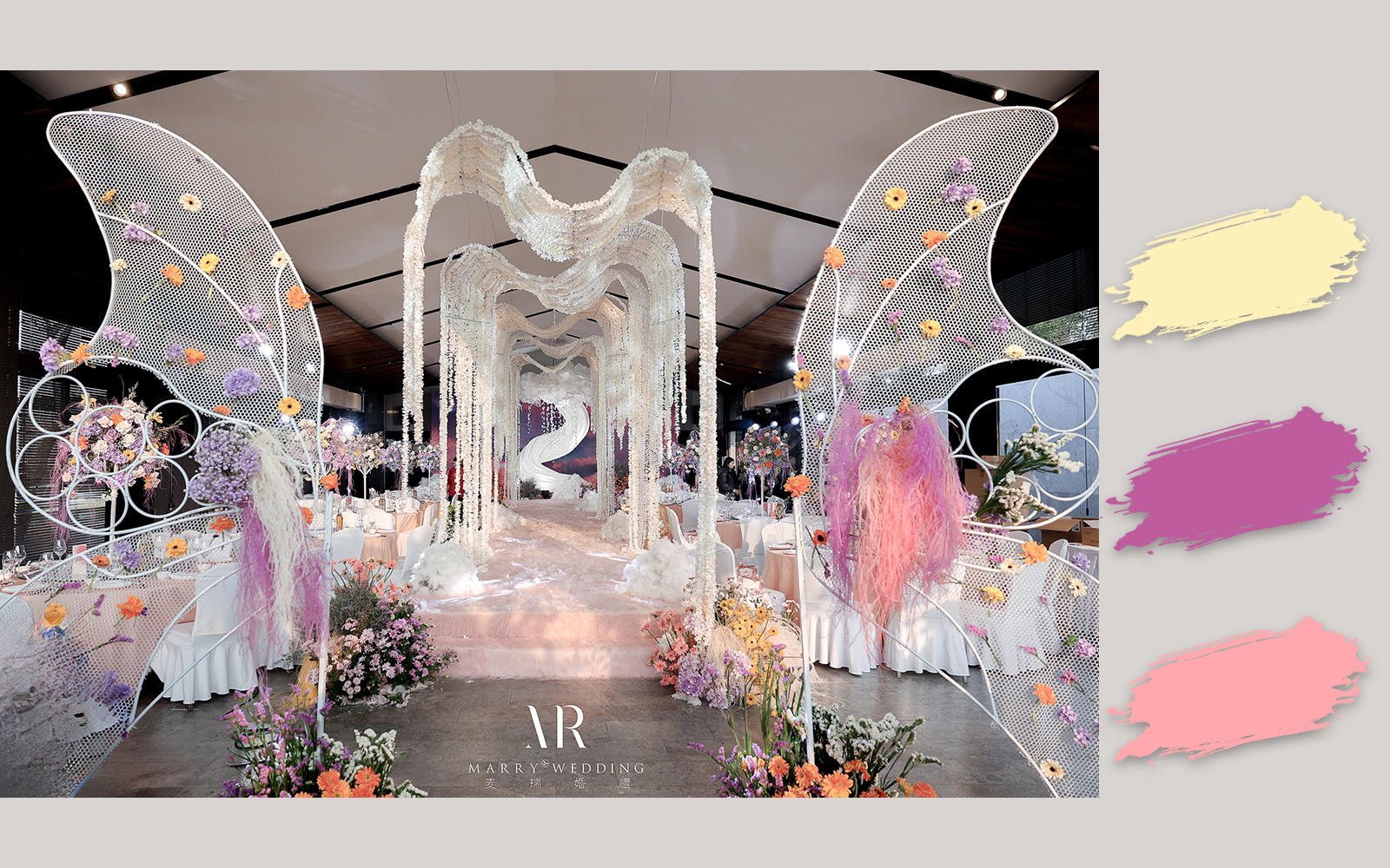 『蝶恋花』粉色小清新婚礼策划