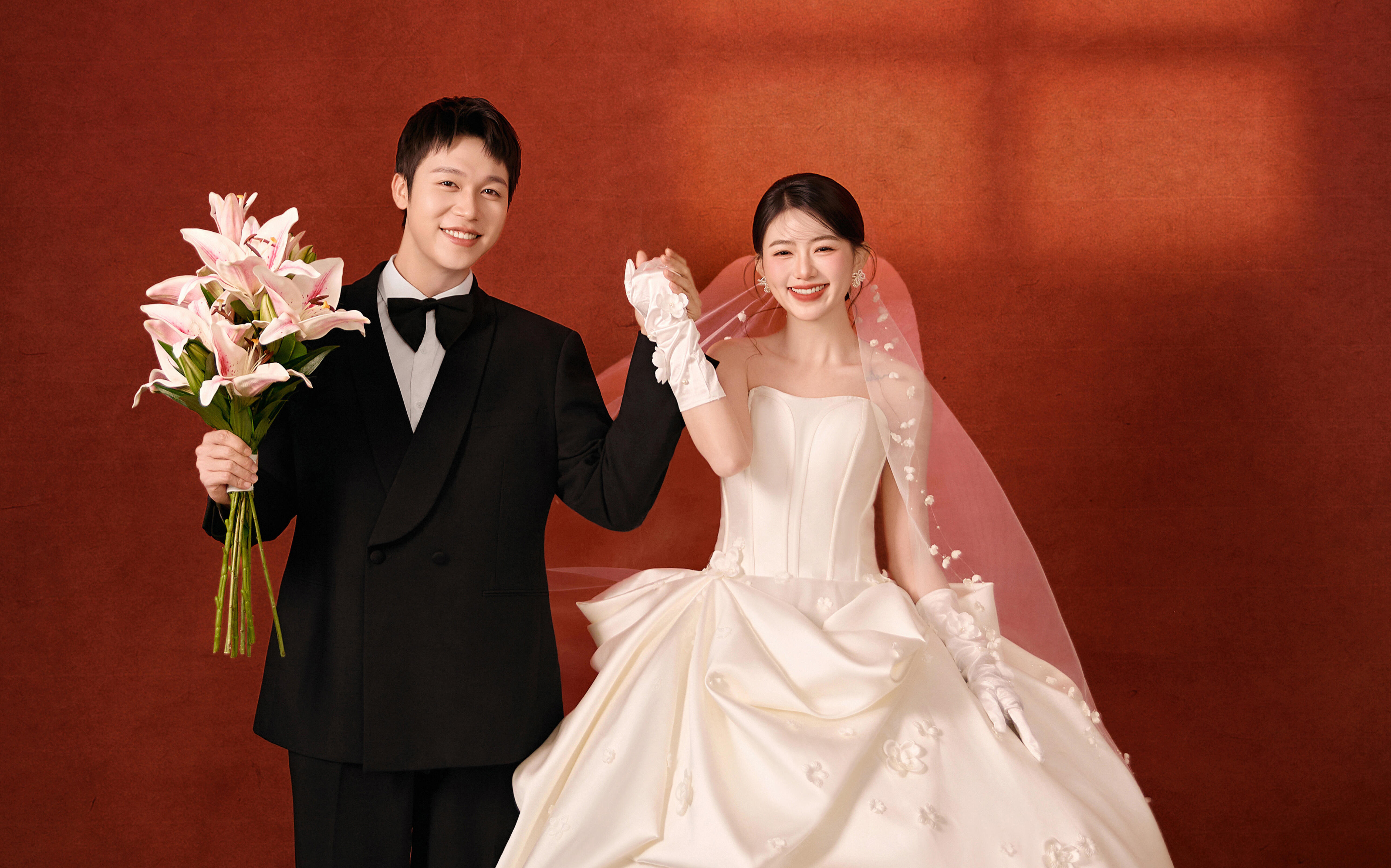 室内复古婚纱照！