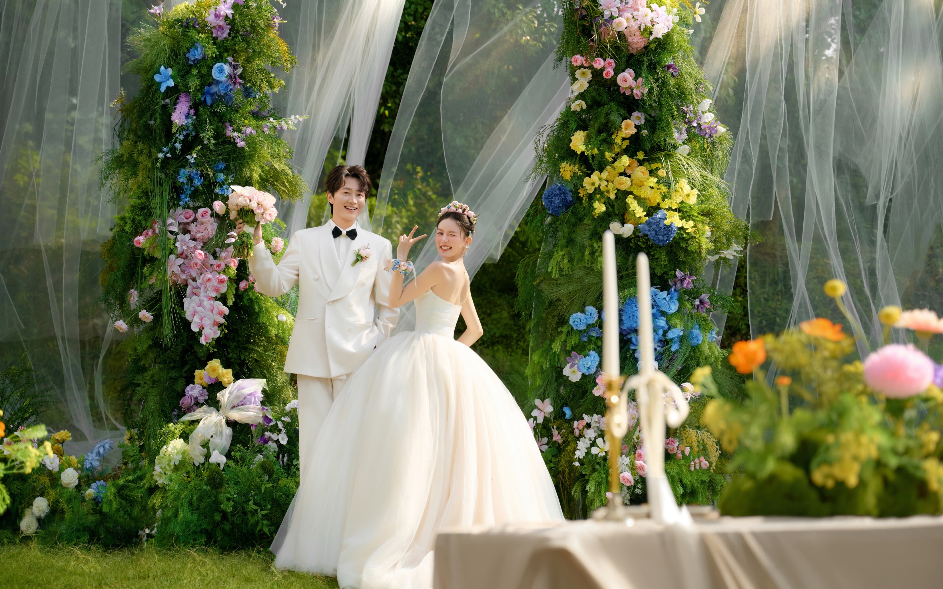 <浮光映画>草莓目的地婚礼婚纱照