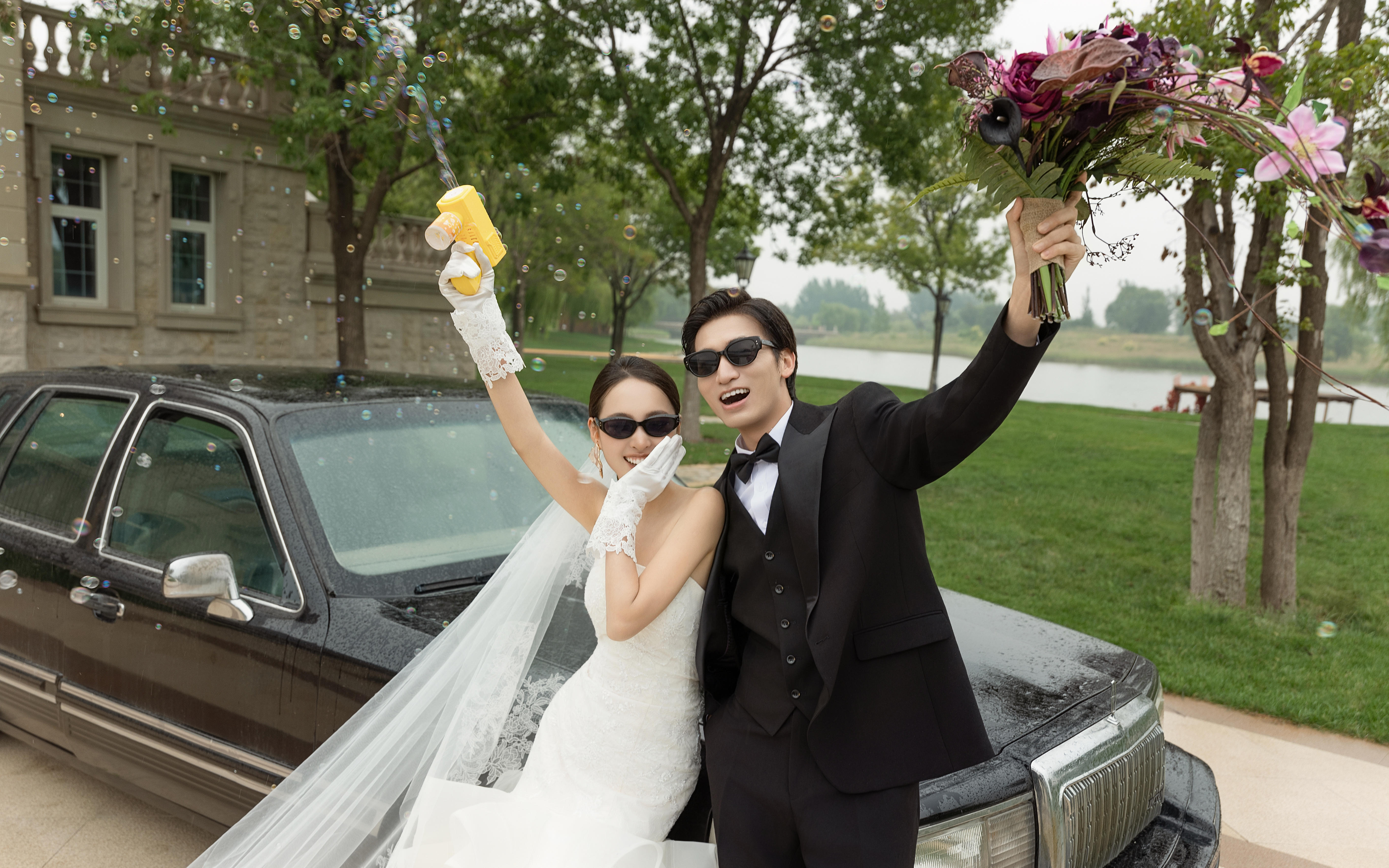 轻法式松弛感婚照