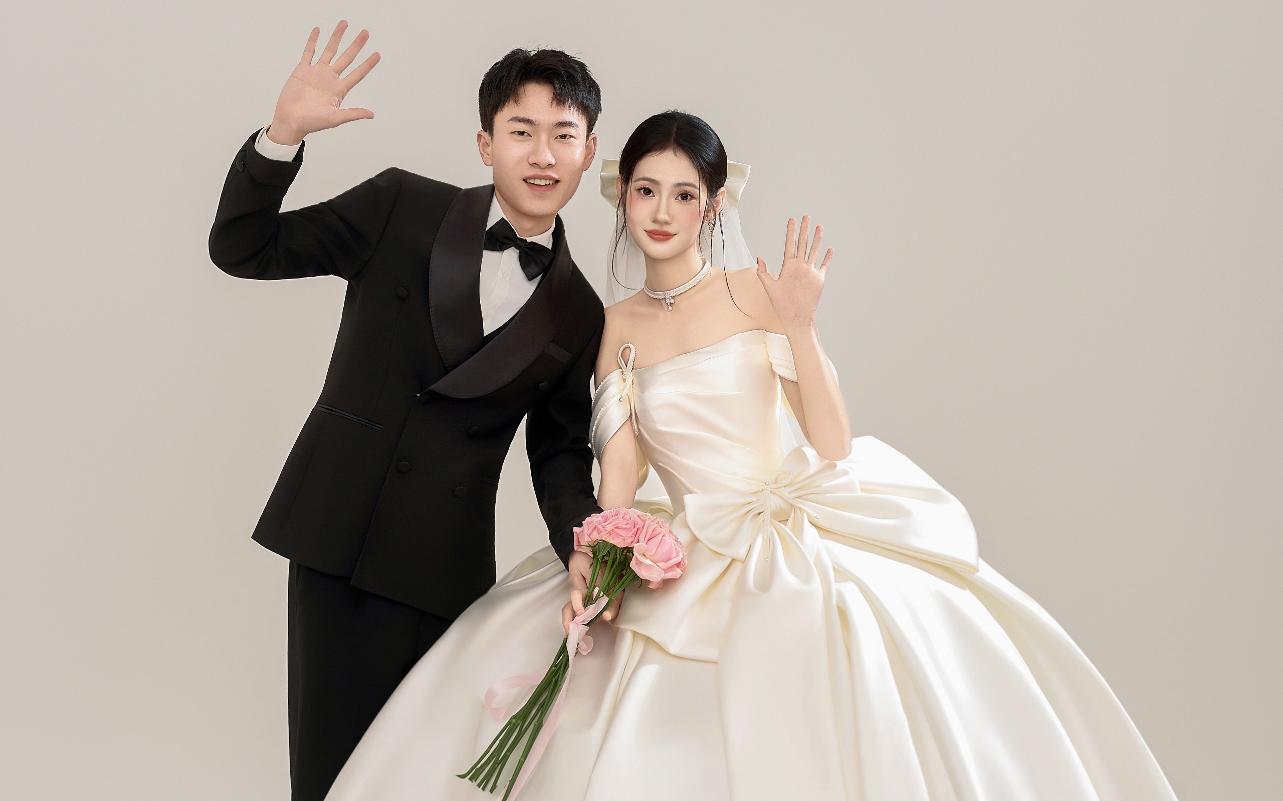 尊嘟有被甜到👰又韩又高级的极简婚纱照