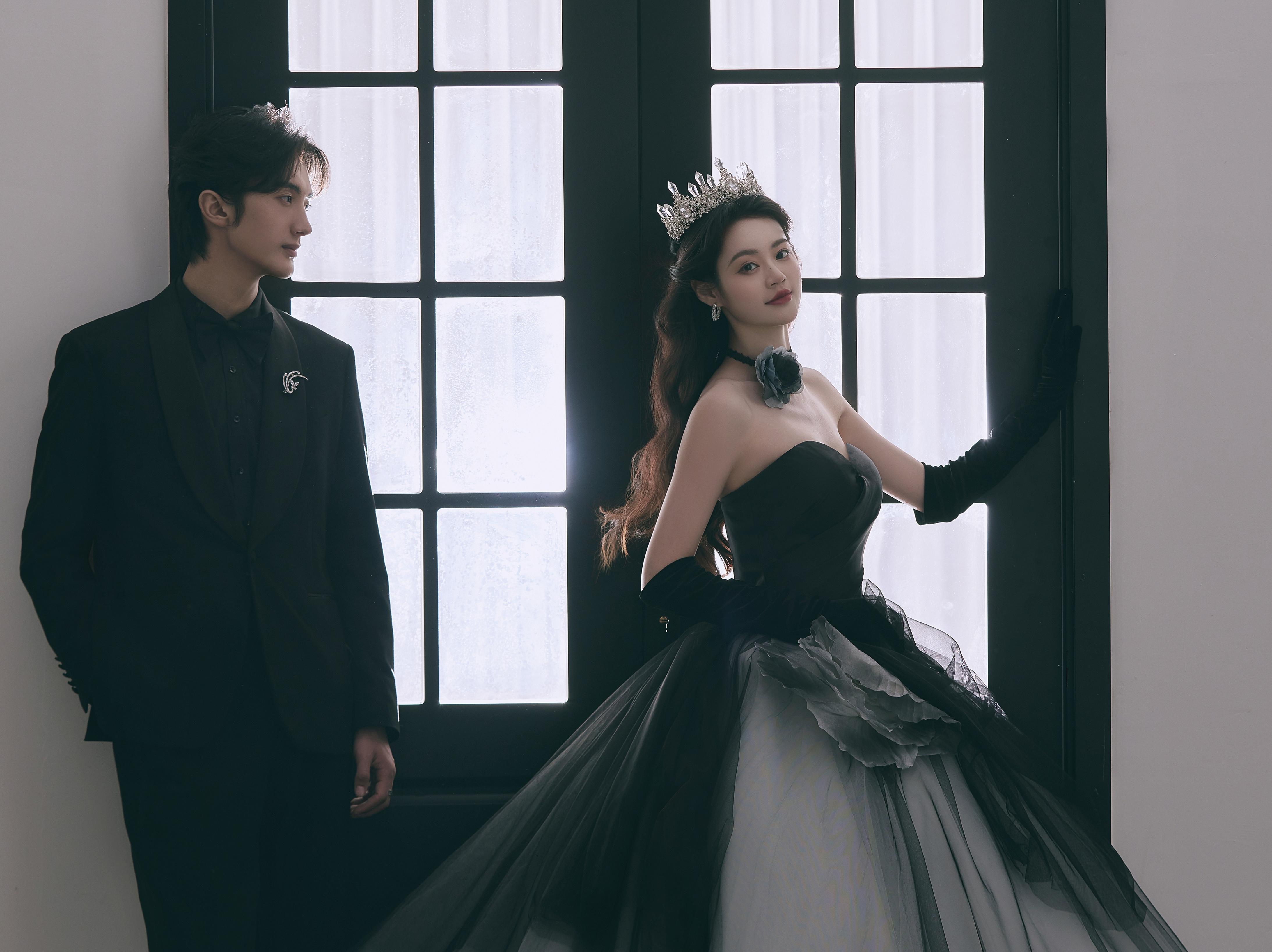 【帝卡洛婚纱摄影】    黑纱法式复古