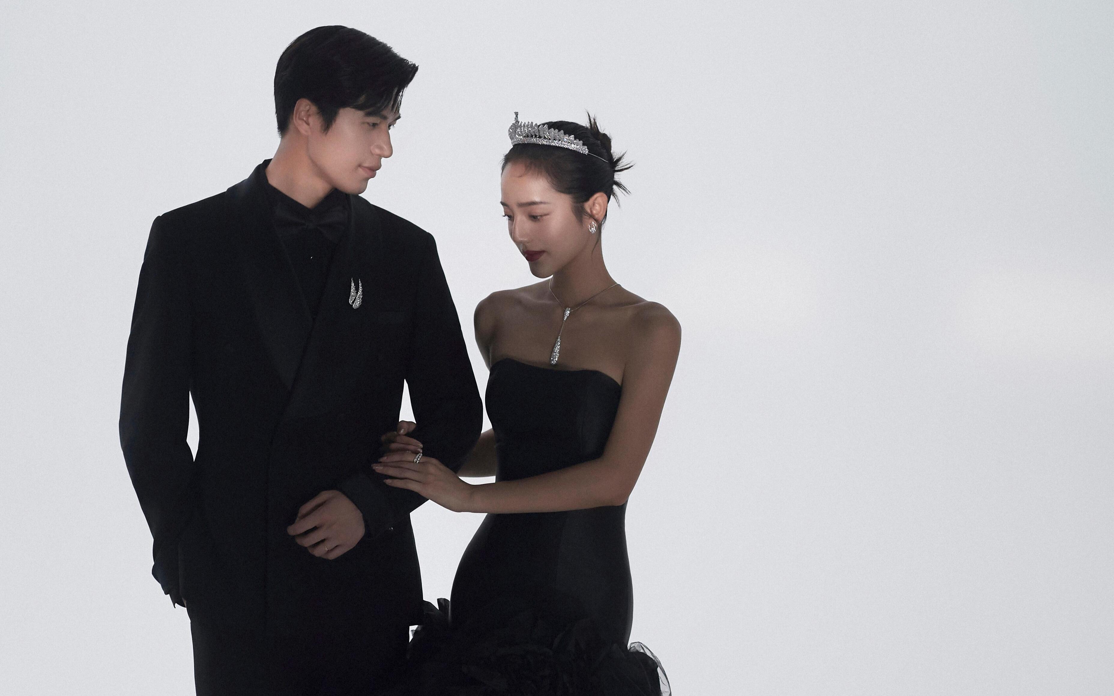 备婚一定要拍的黑纱婚纱照✔️高级感爆棚