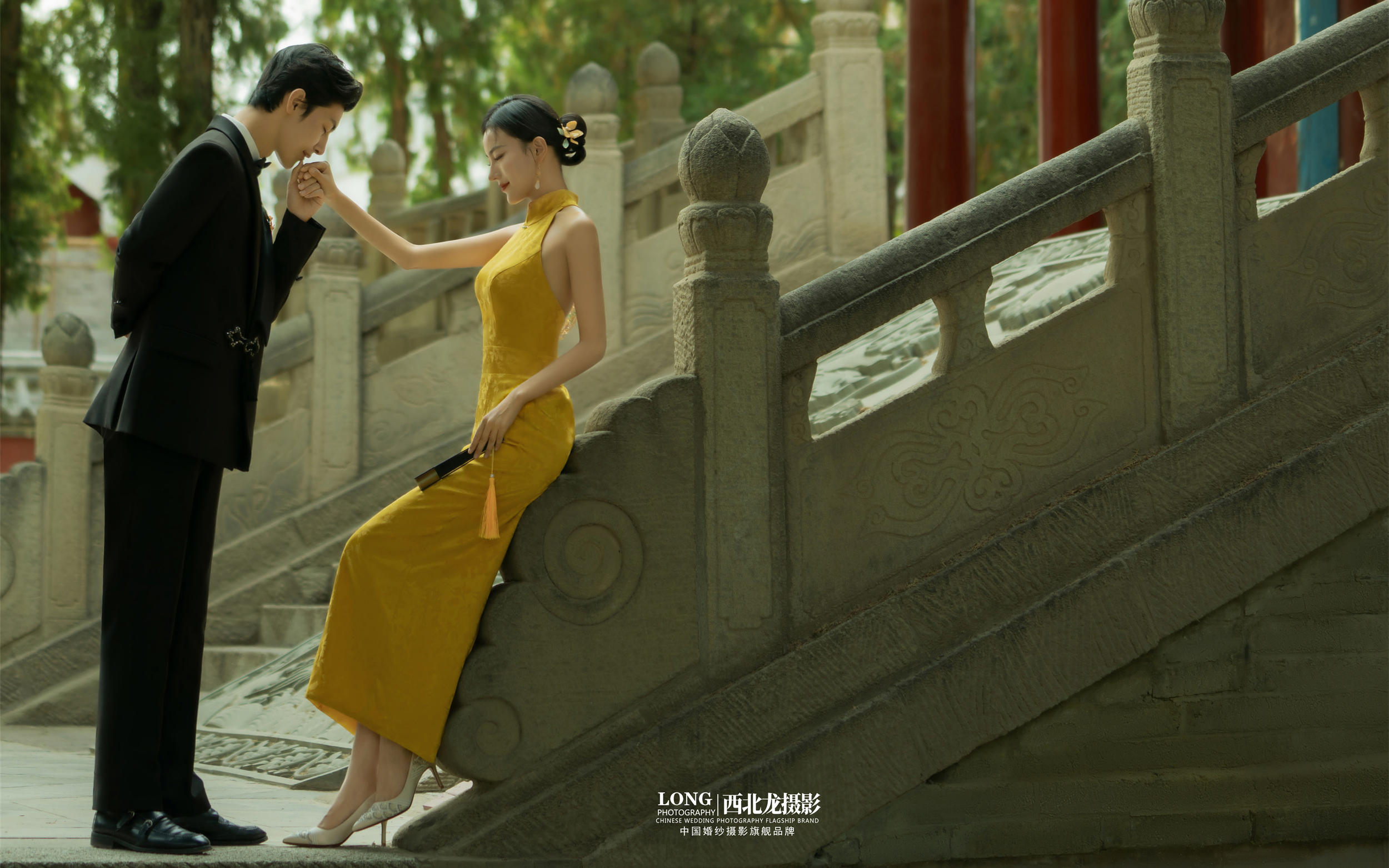 沉溺于东方美学🍃园林婚纱照美得太出色