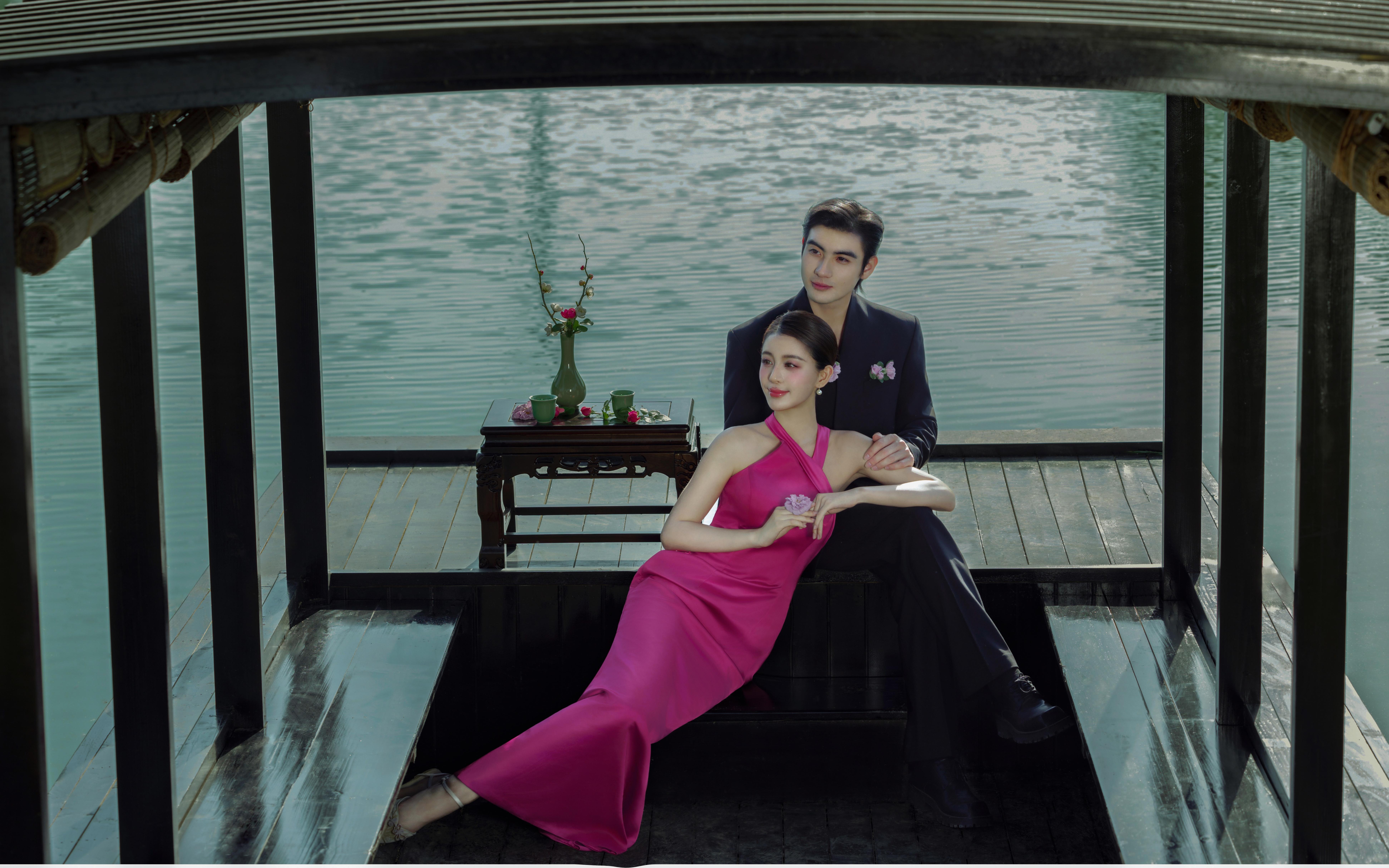 圆梦了，在保定排到了水上汉服婚纱照！