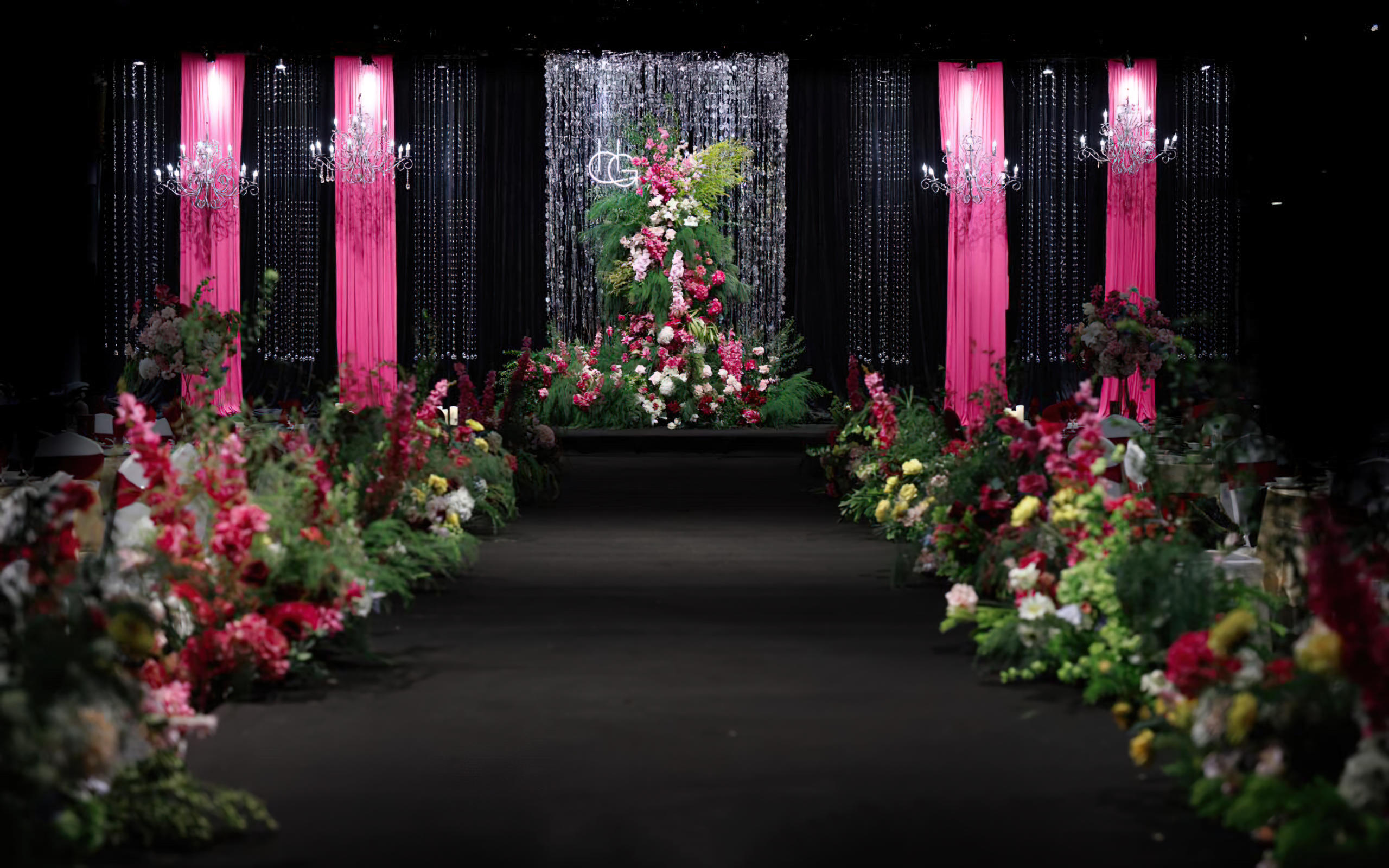 [景星門]玫紅色系綠色系韓式婚禮