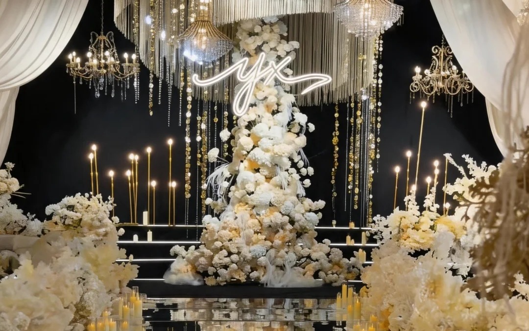 喜橙婚礼|花瀑·水晶婚礼