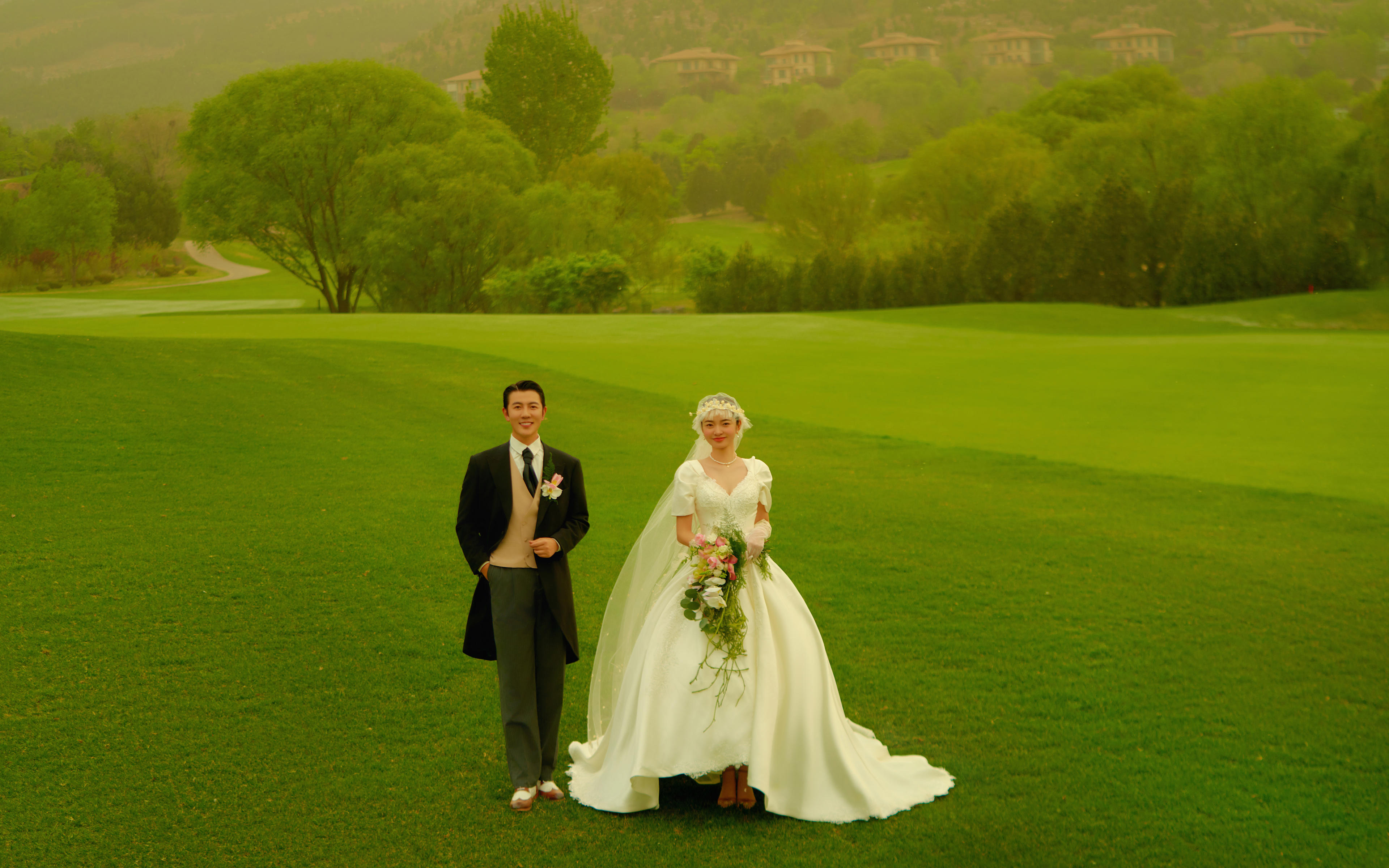 法式草坪婚纱照🍀浪漫唯美的邂逅