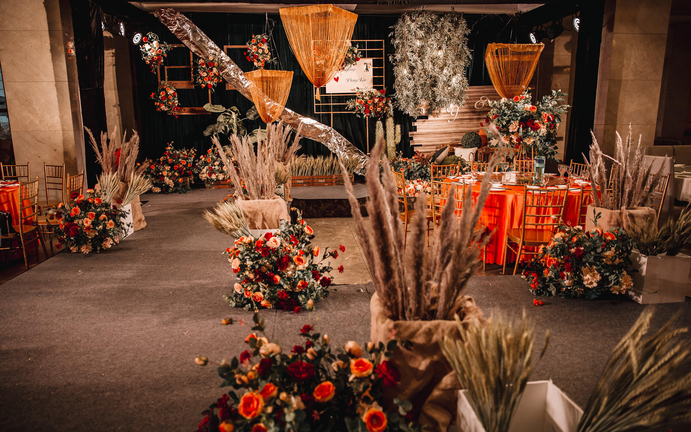 【囍时光婚礼】红棕色西式复古婚礼