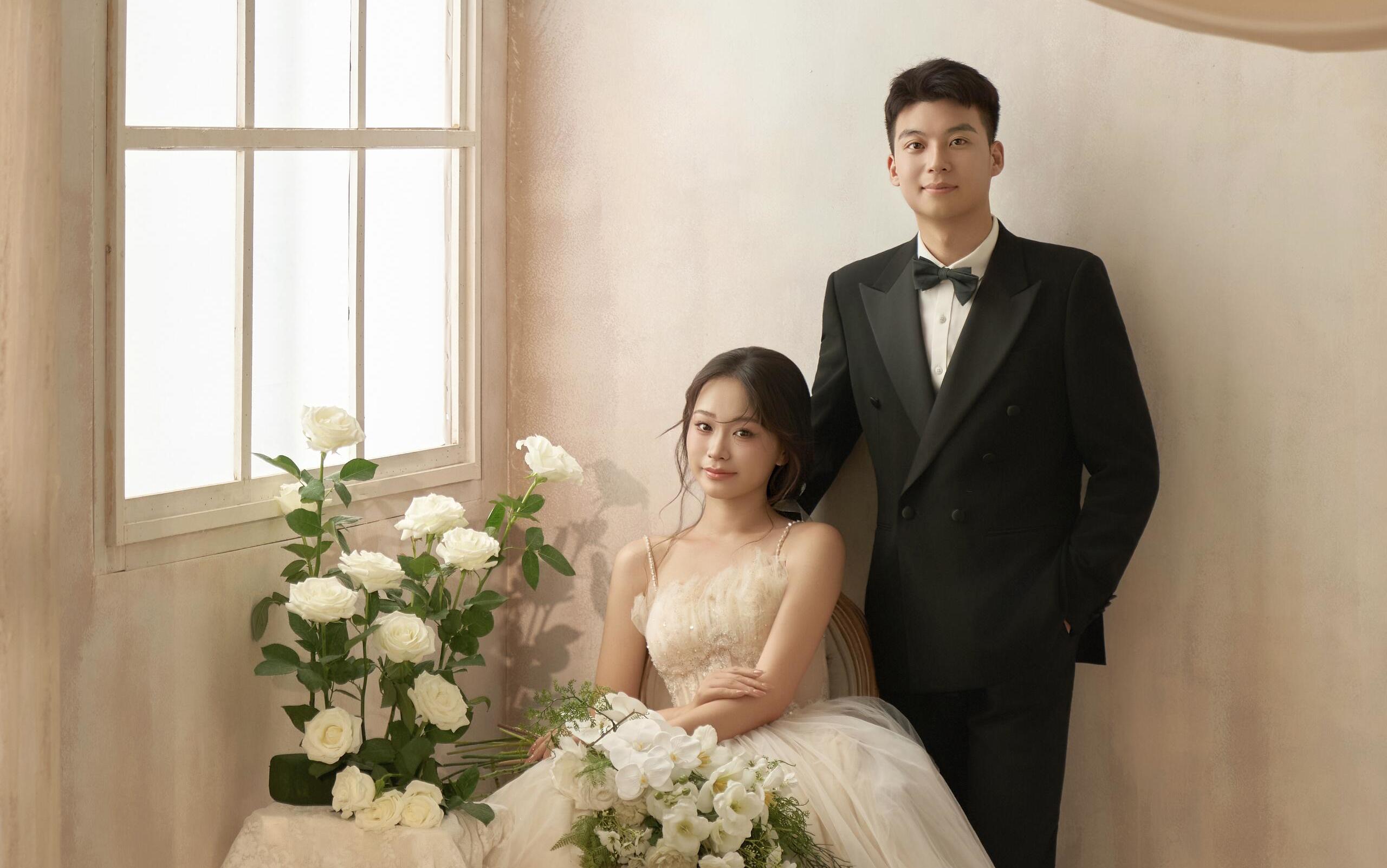 属于你们的法式风婚纱照来了