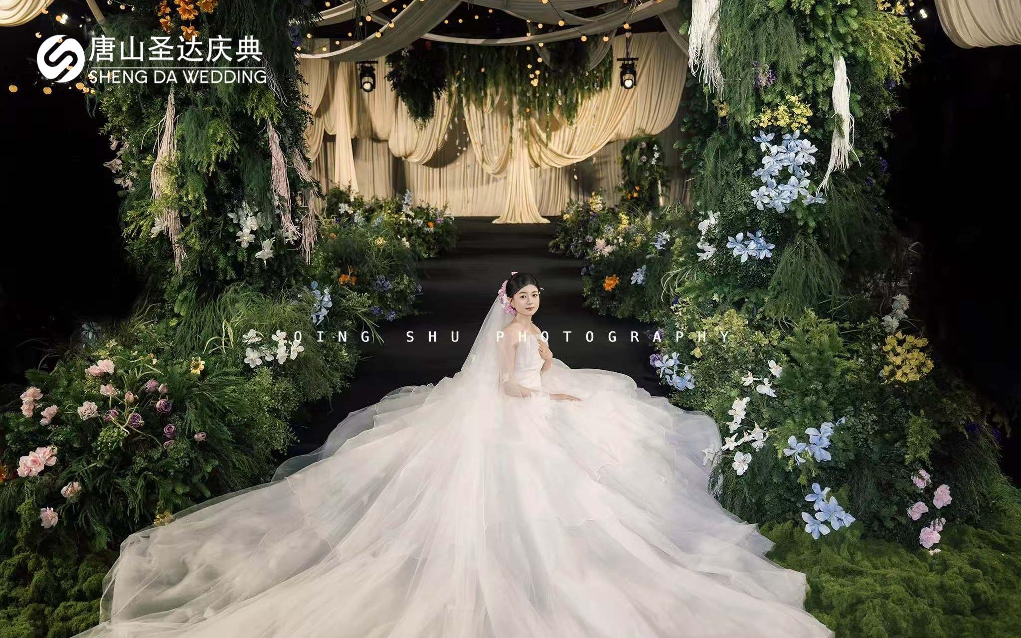 韩式森系布幔婚礼