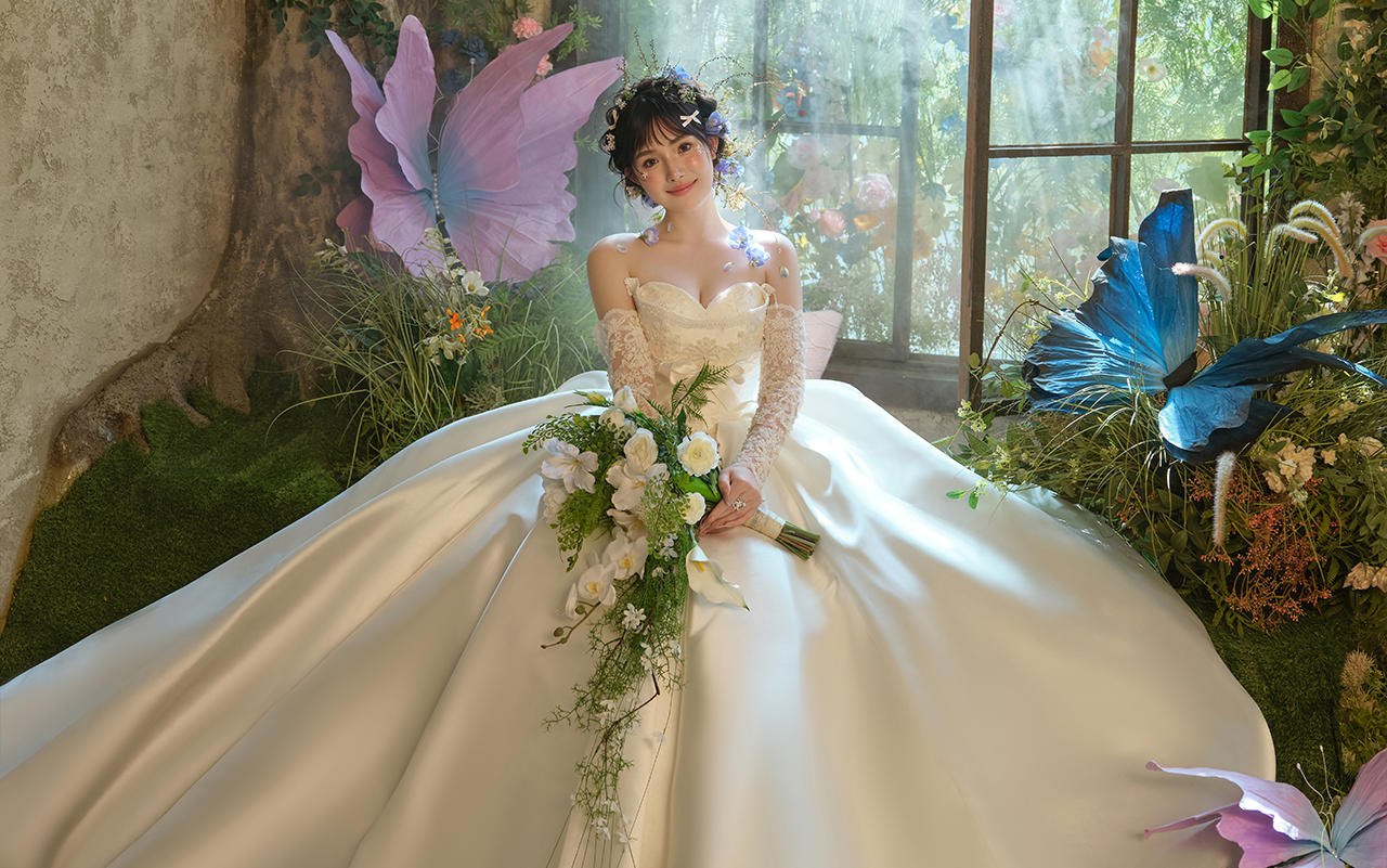 童话婚纱照的浪漫