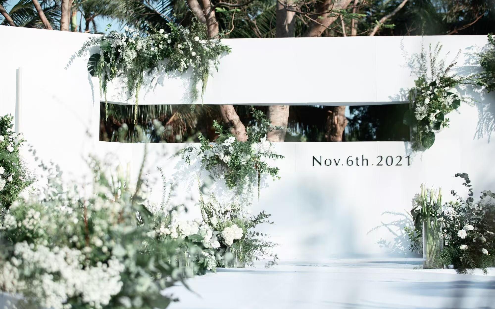 戶外韓式簡約干凈婚禮策劃布置