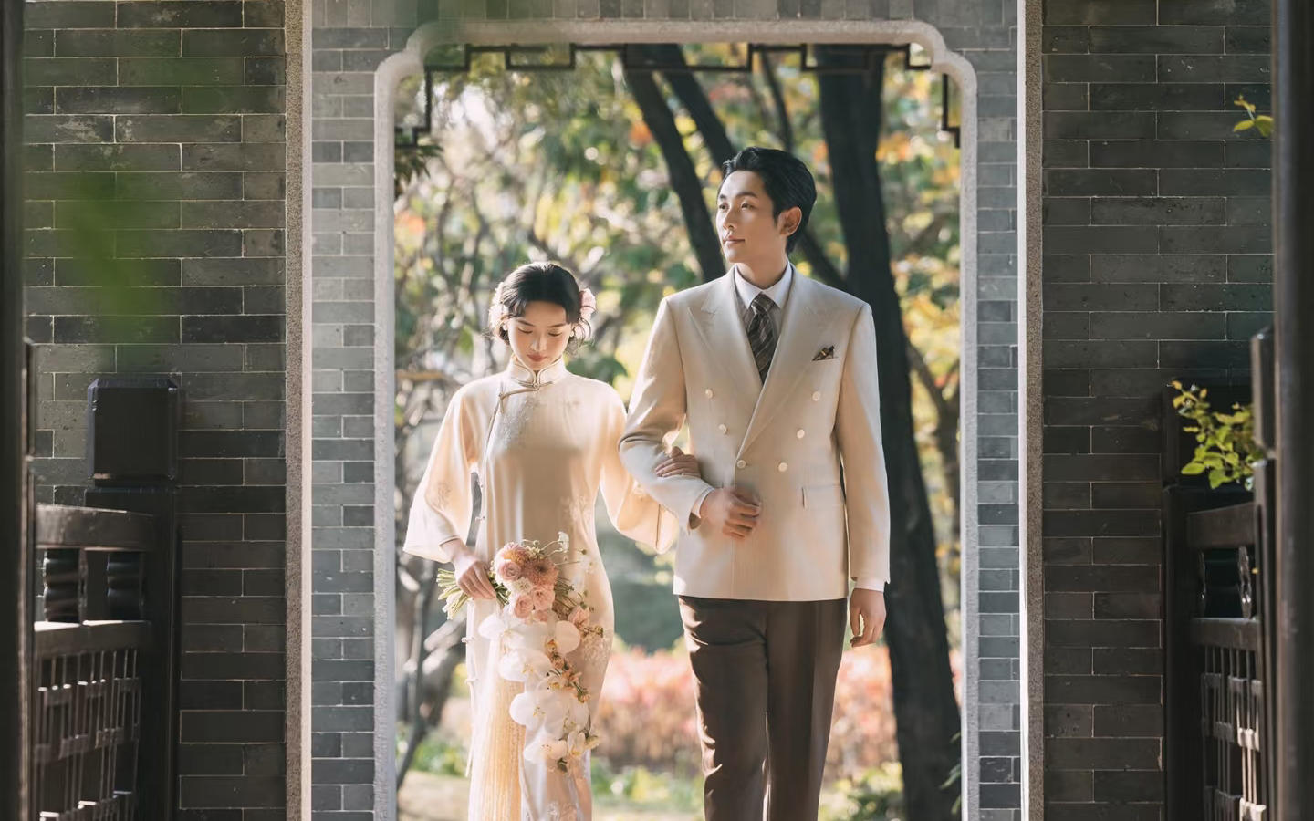 國風(fēng)才是頂流??新中式園林婚紗照