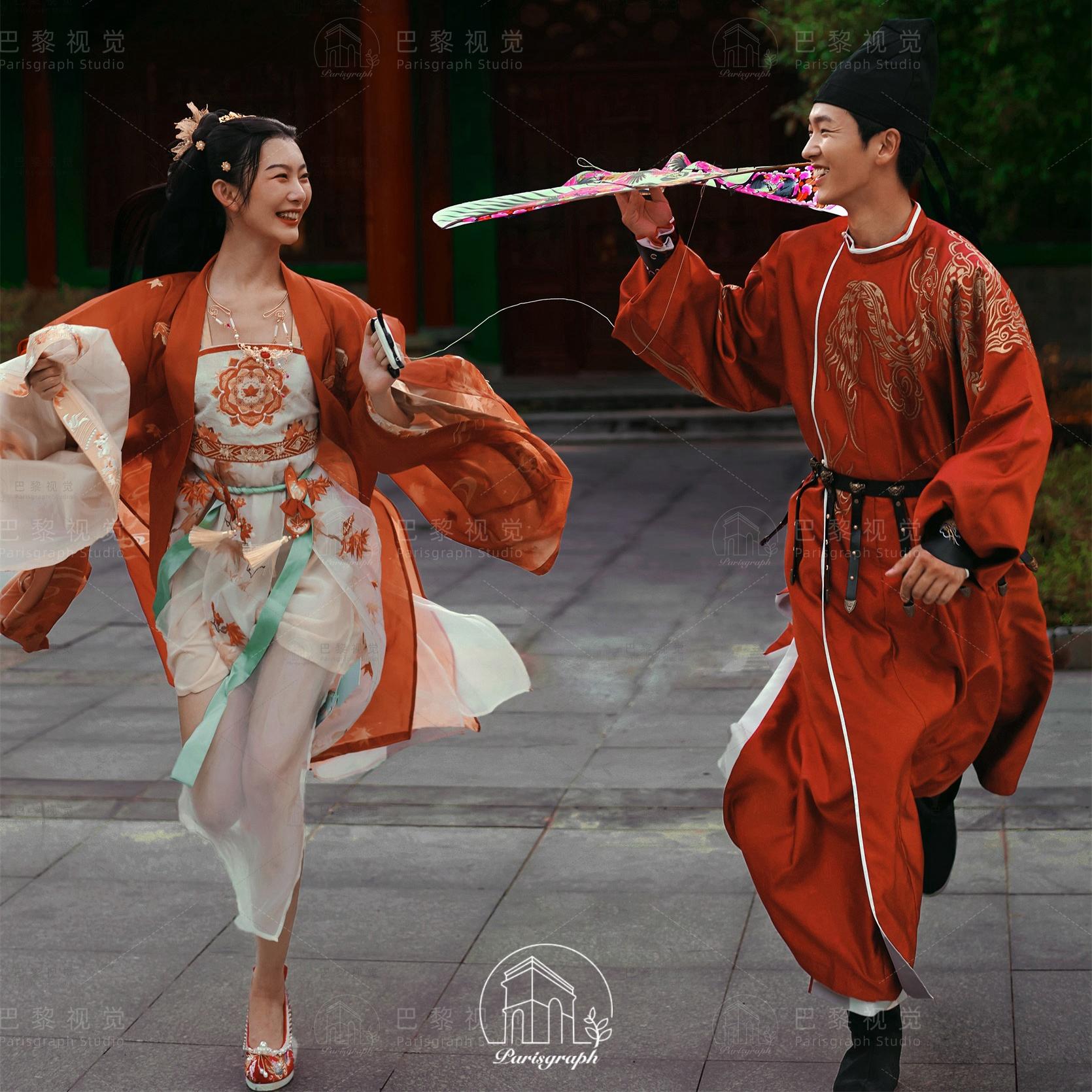 【盛唐天下】百花织锦唐制汉服婚照