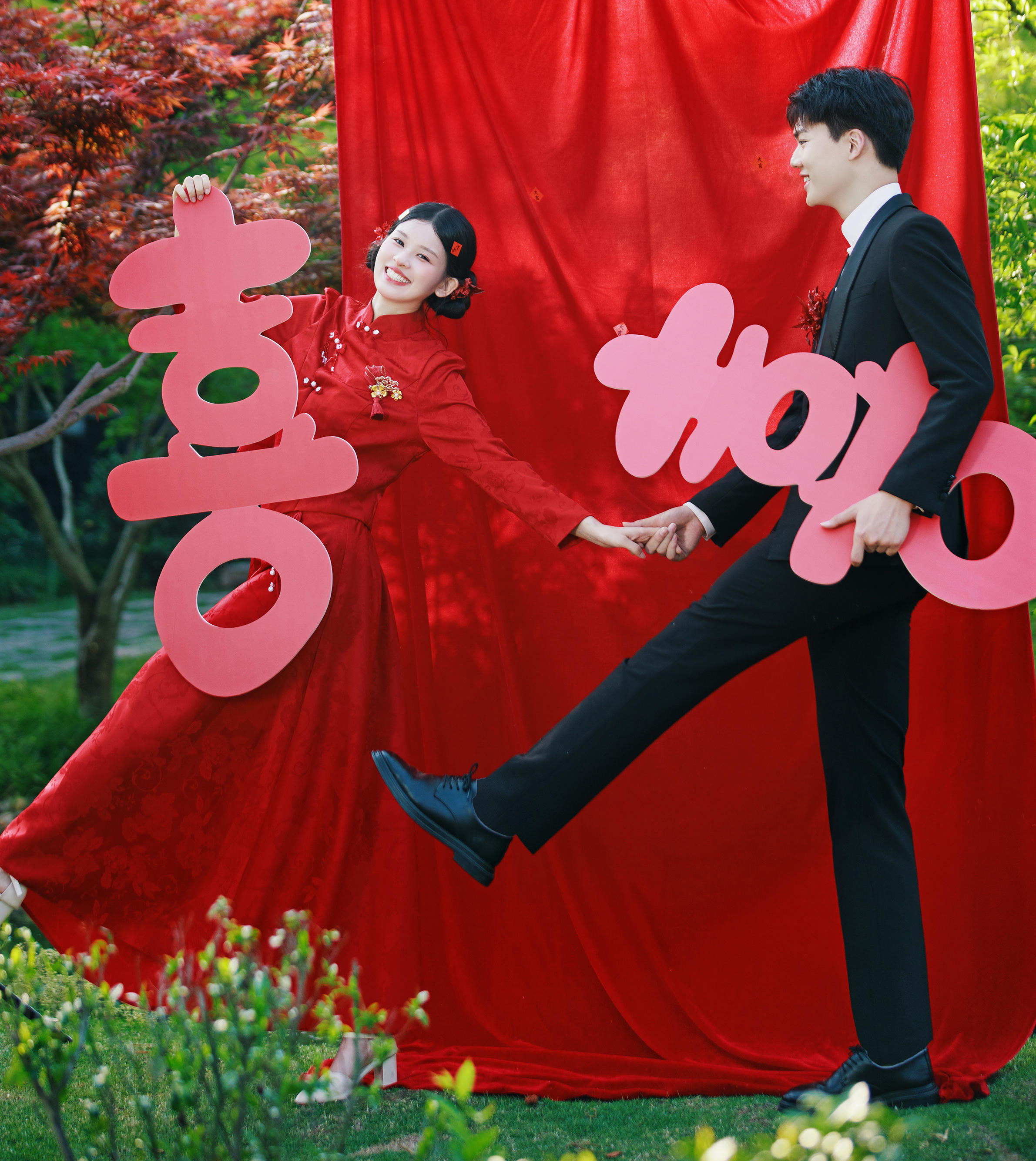 中式园林婚纱照  邂逅古典与浪漫的完美