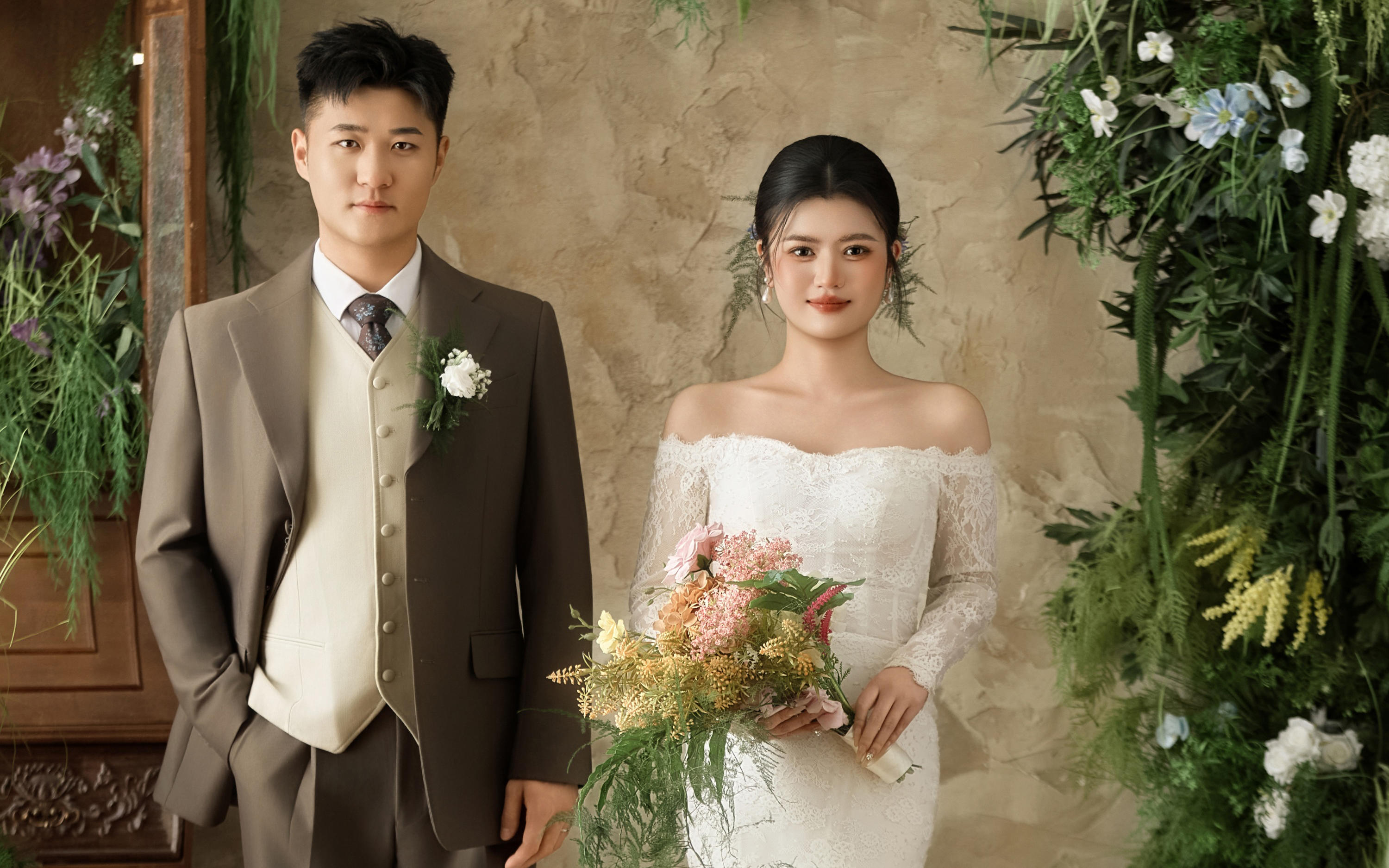 【壹家摄影】不出菏泽就能拍到的法式花房婚纱照‼