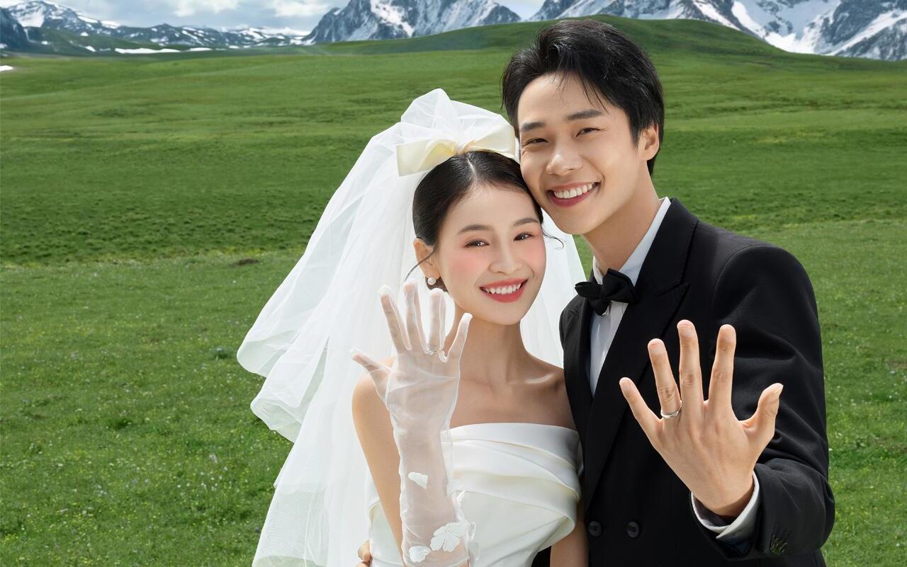 在川西拍到超浪漫的雪山婚纱照🏔️