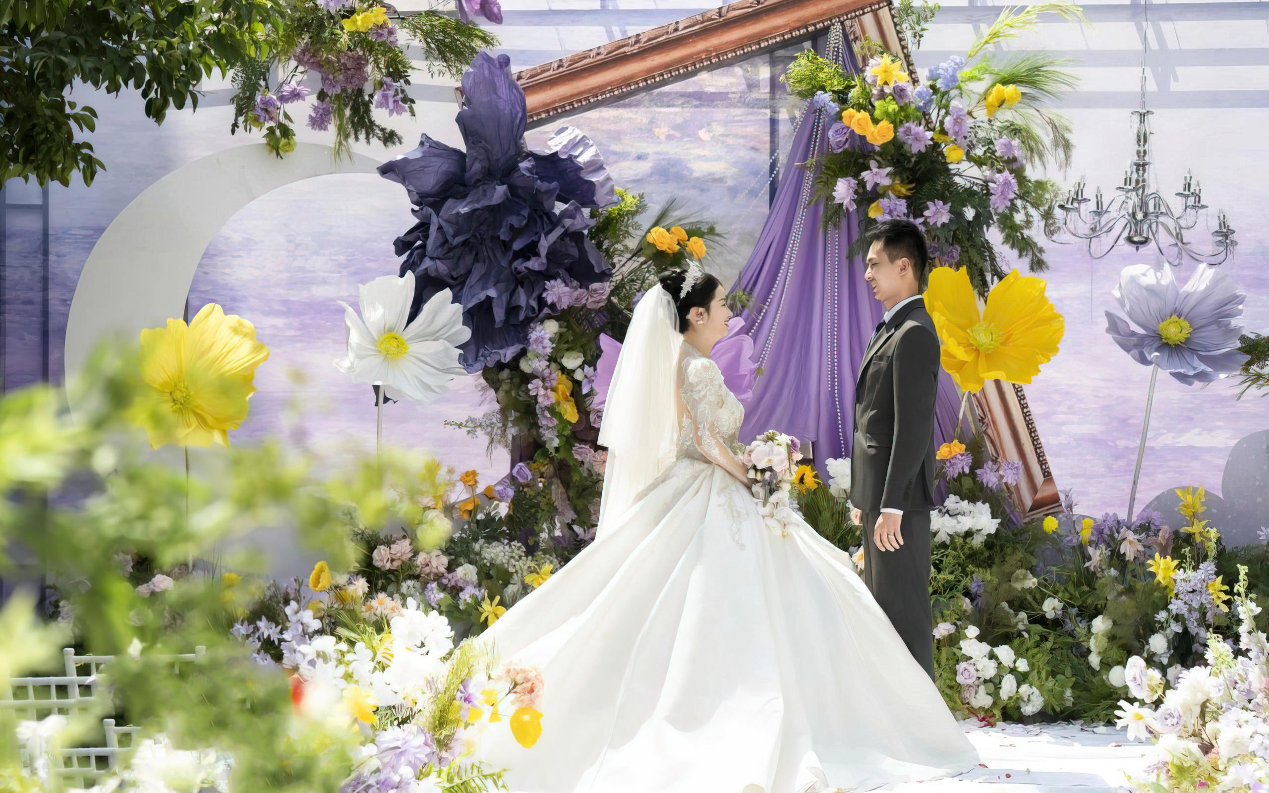 紫色系婚礼浪漫来袭~