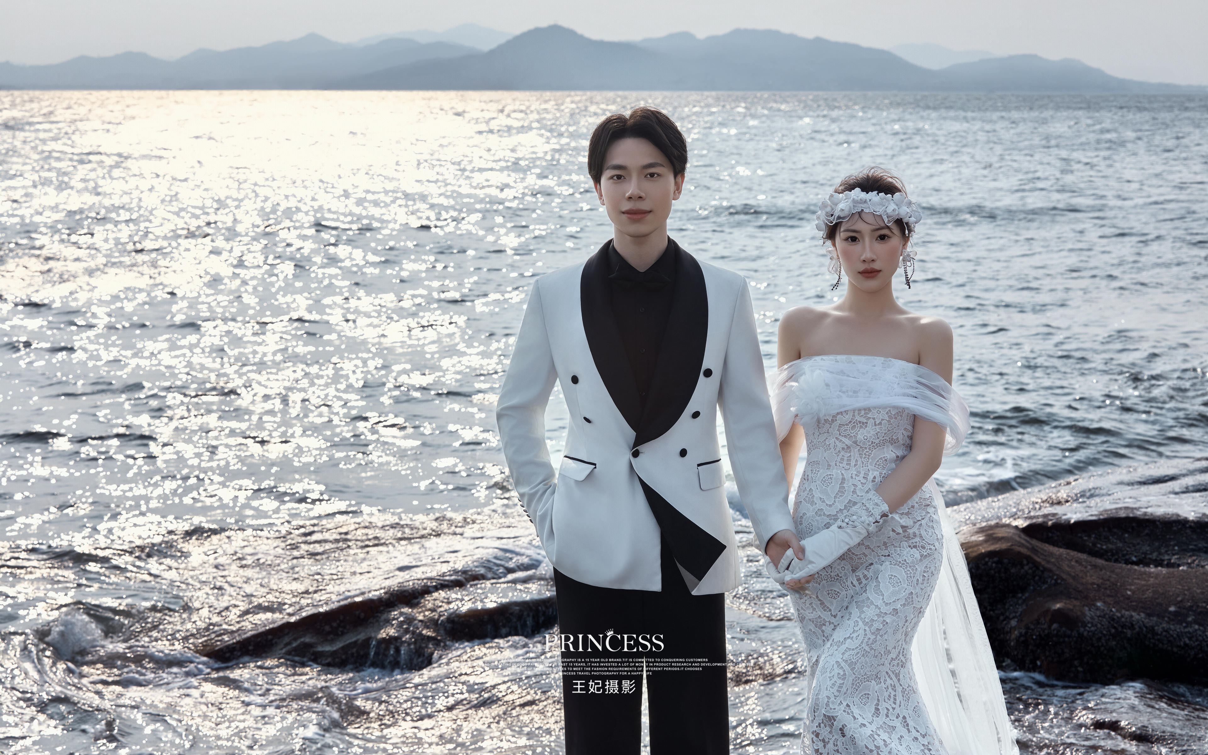 欧式海景礁石高定