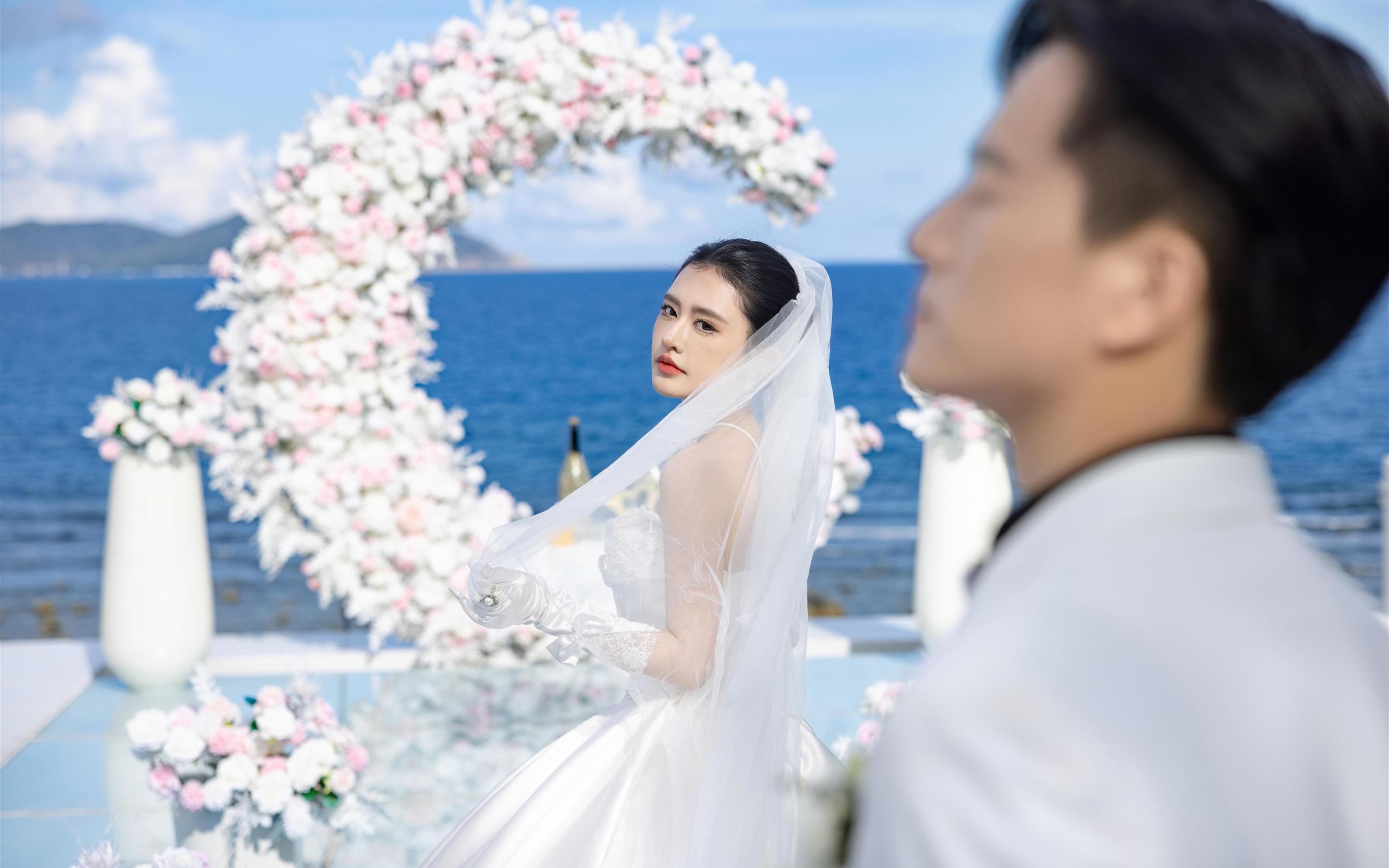 超绝的“海边婚礼”婚纱照！