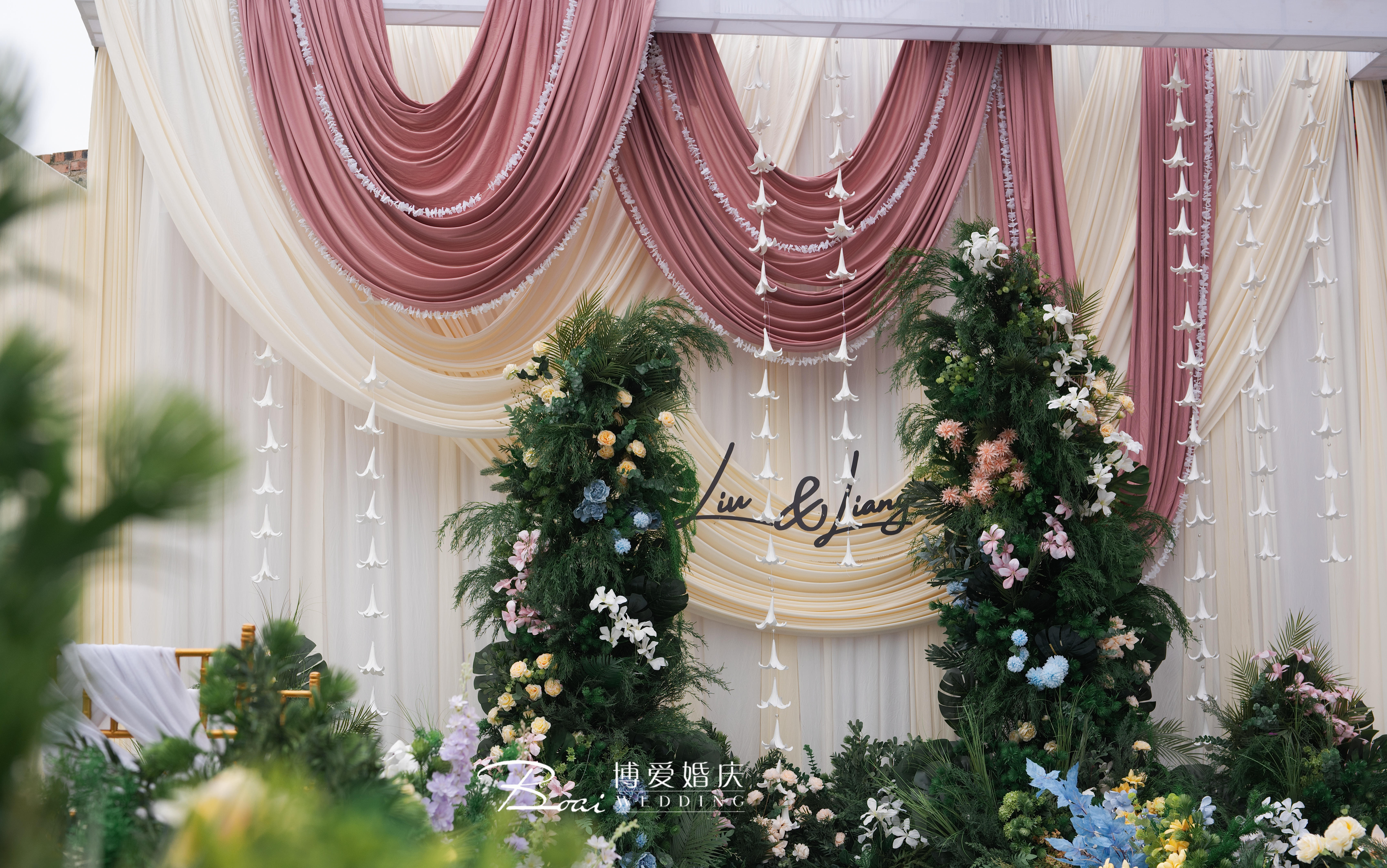 農(nóng)村戶外韓式森系婚禮