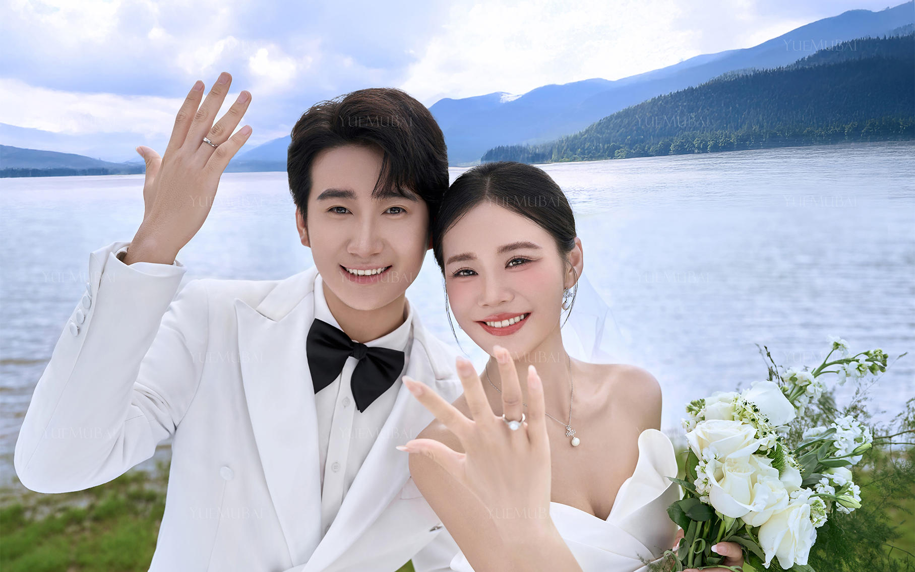 【夢幻江畔】詮釋愛情的浪漫草坪婚紗照