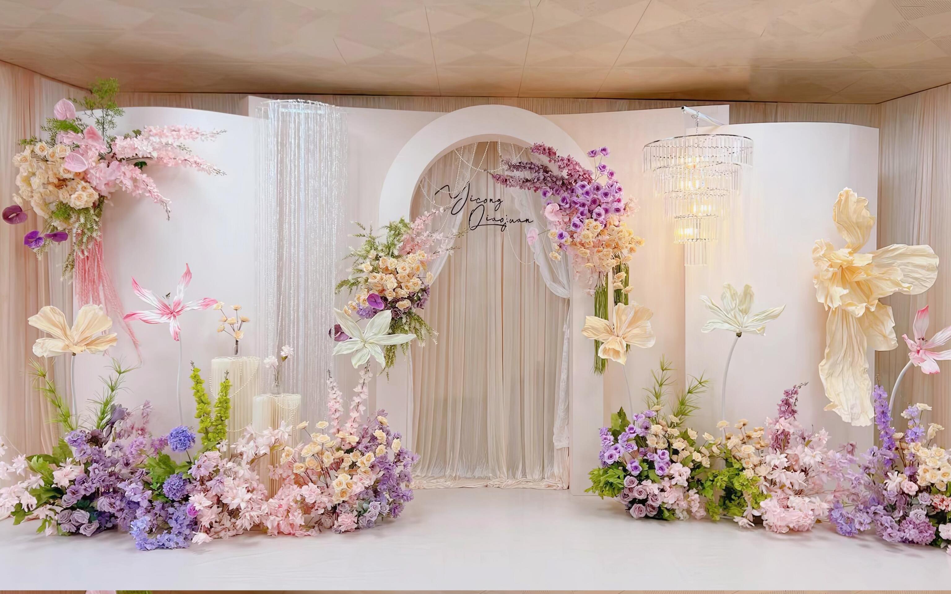 浪漫婚禮定制-紫色留影區(qū)