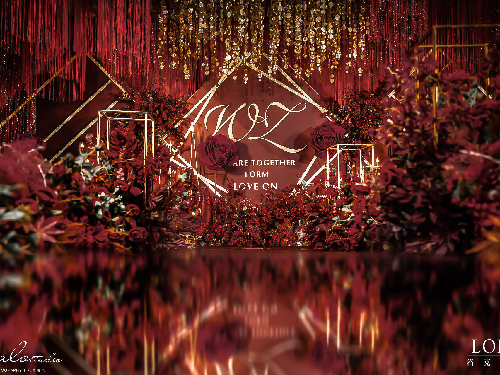 LOKE洛克婚礼——时尚红金婚礼