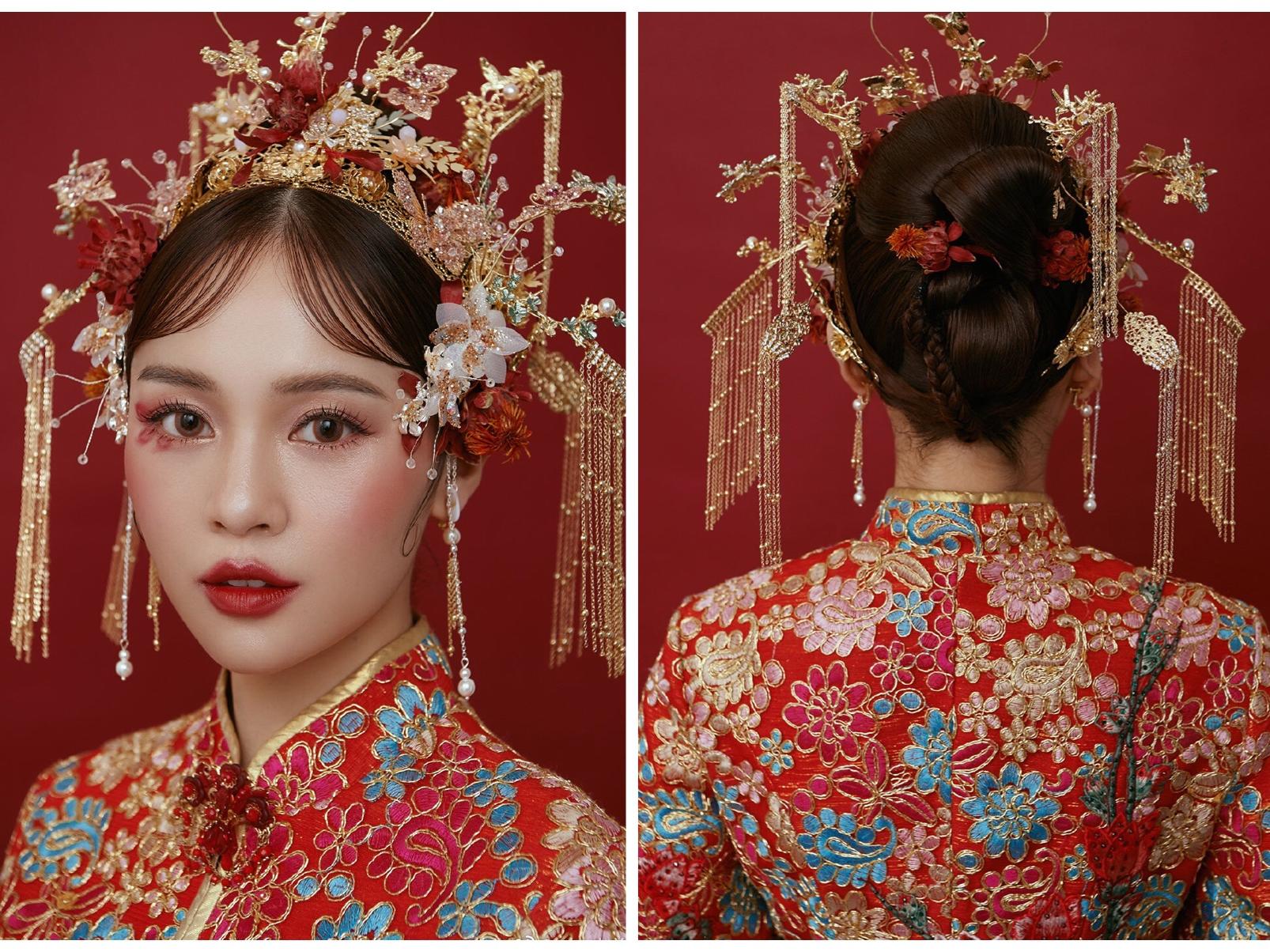 总监化妆师早上到午宴新娘跟妆+妈妈妆