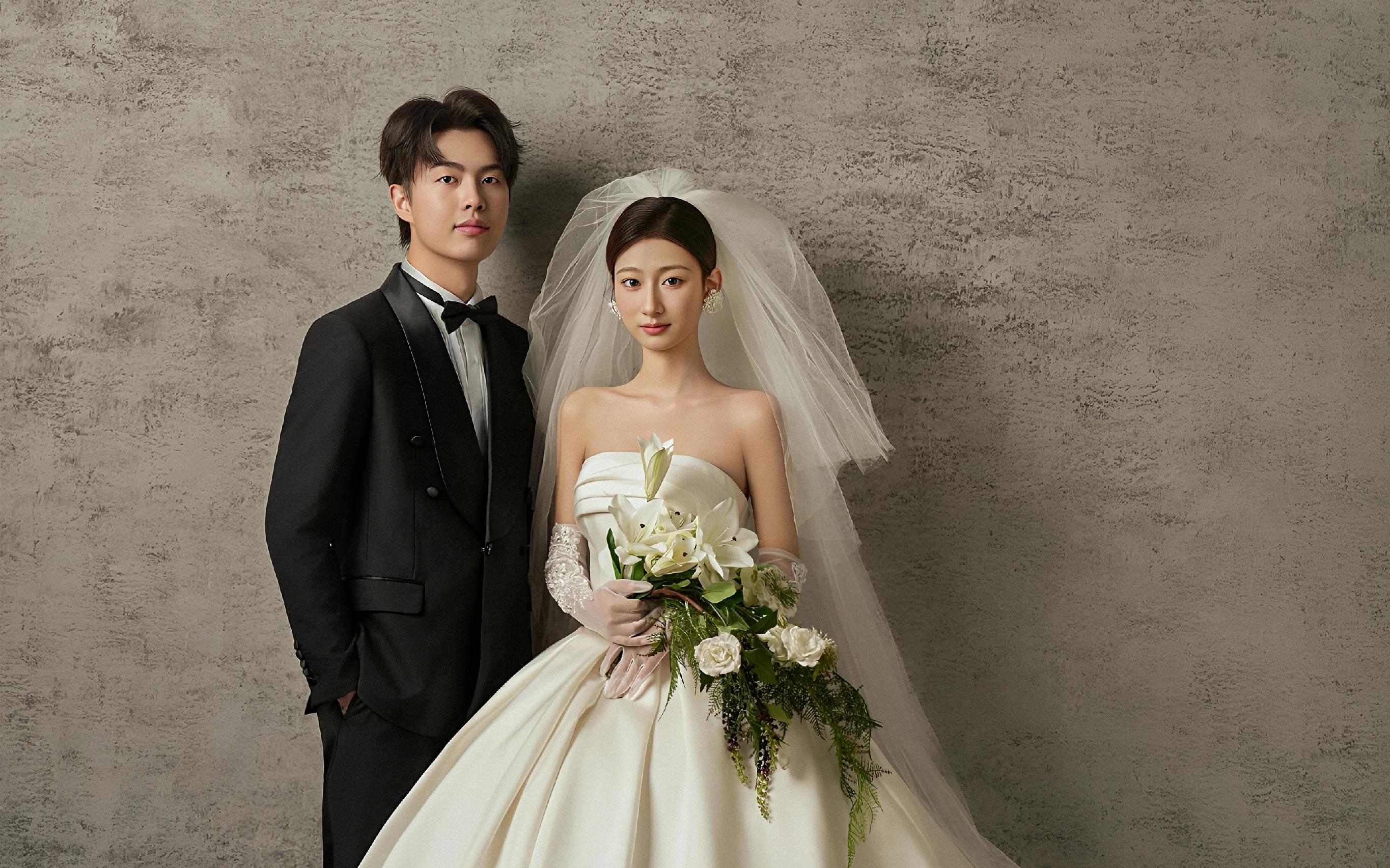 白纱捧花，一眼就沦陷🤍