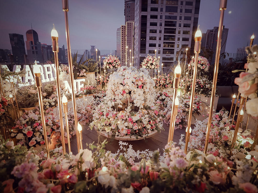 私密花园求婚 都市露台浪漫求婚之选