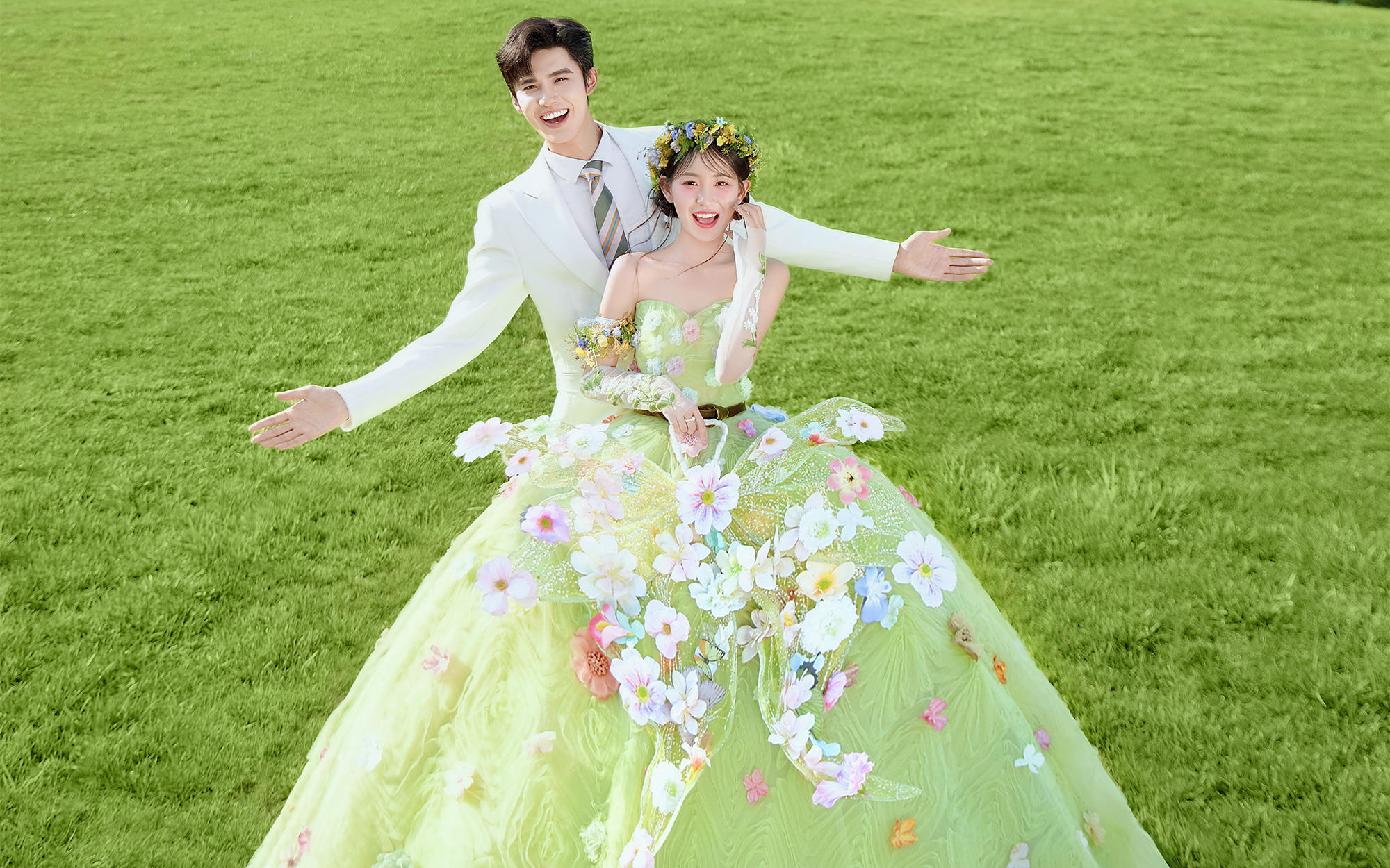 把婚纱照藏进森系🍃像闯进现实版绿野仙踪