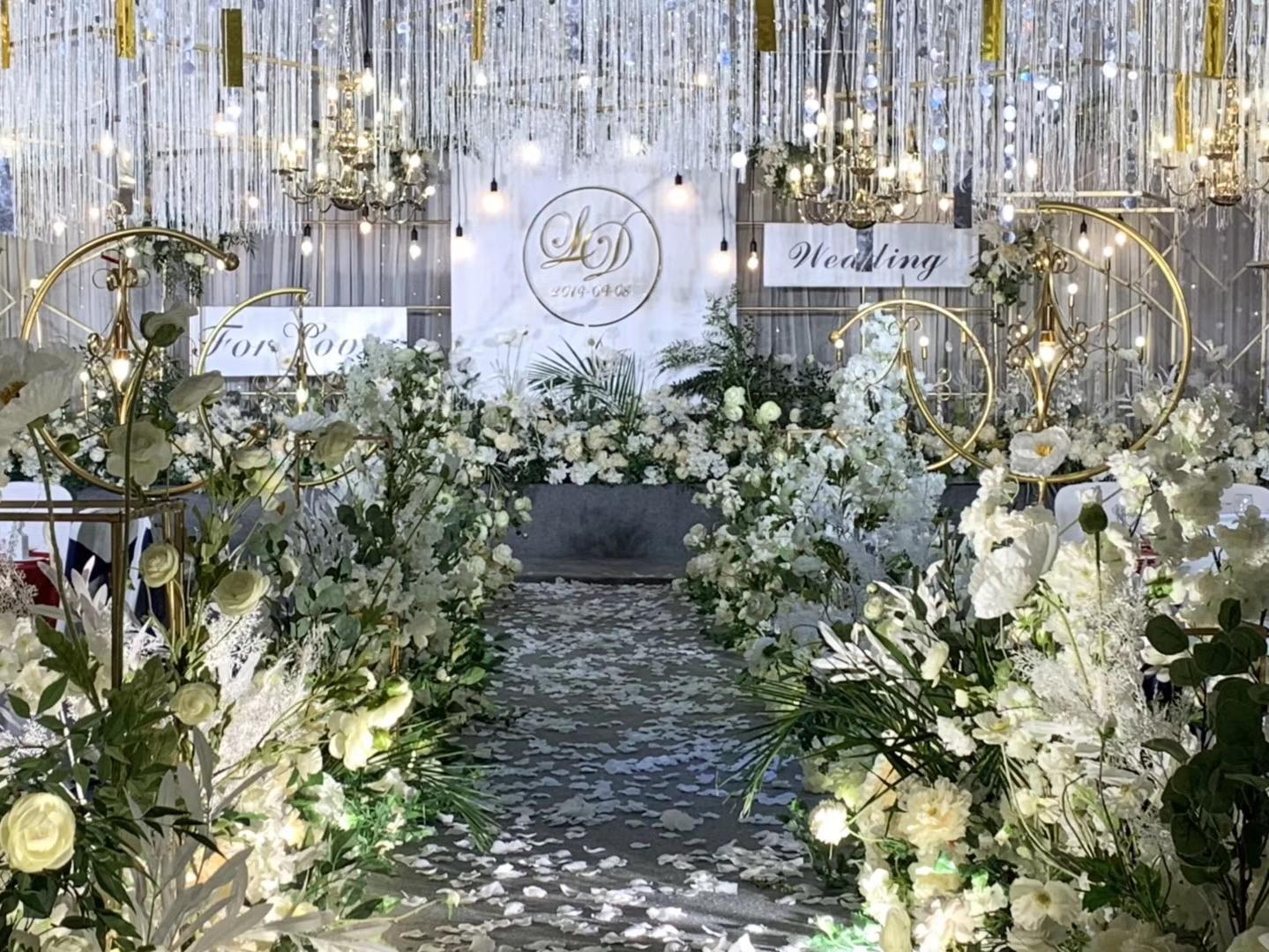 绿白之恋，吊顶西式婚礼！